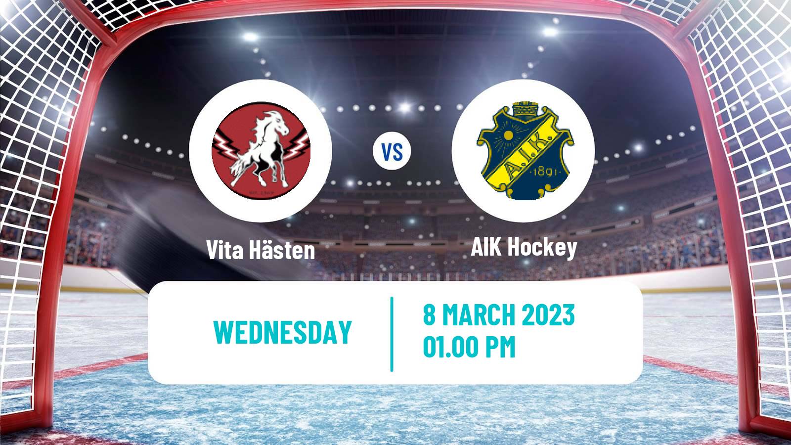 Hockey Swedish Hockey Allsvenskan Vita Hästen - AIK