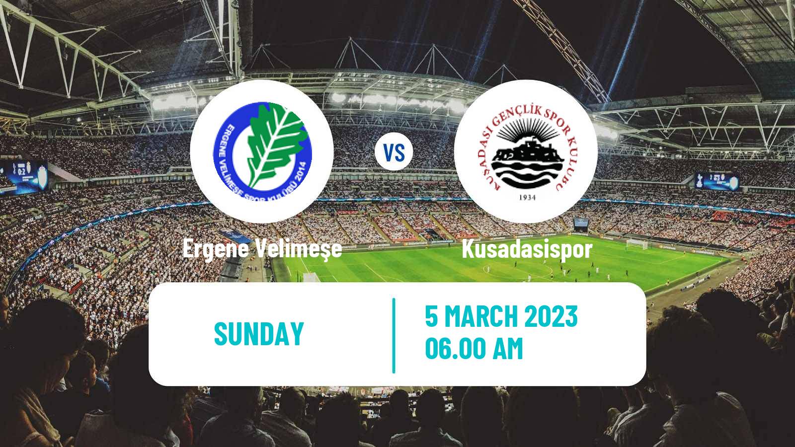 Soccer Turkish 3 Lig Group 2 Ergene Velimeşe - Kusadasispor