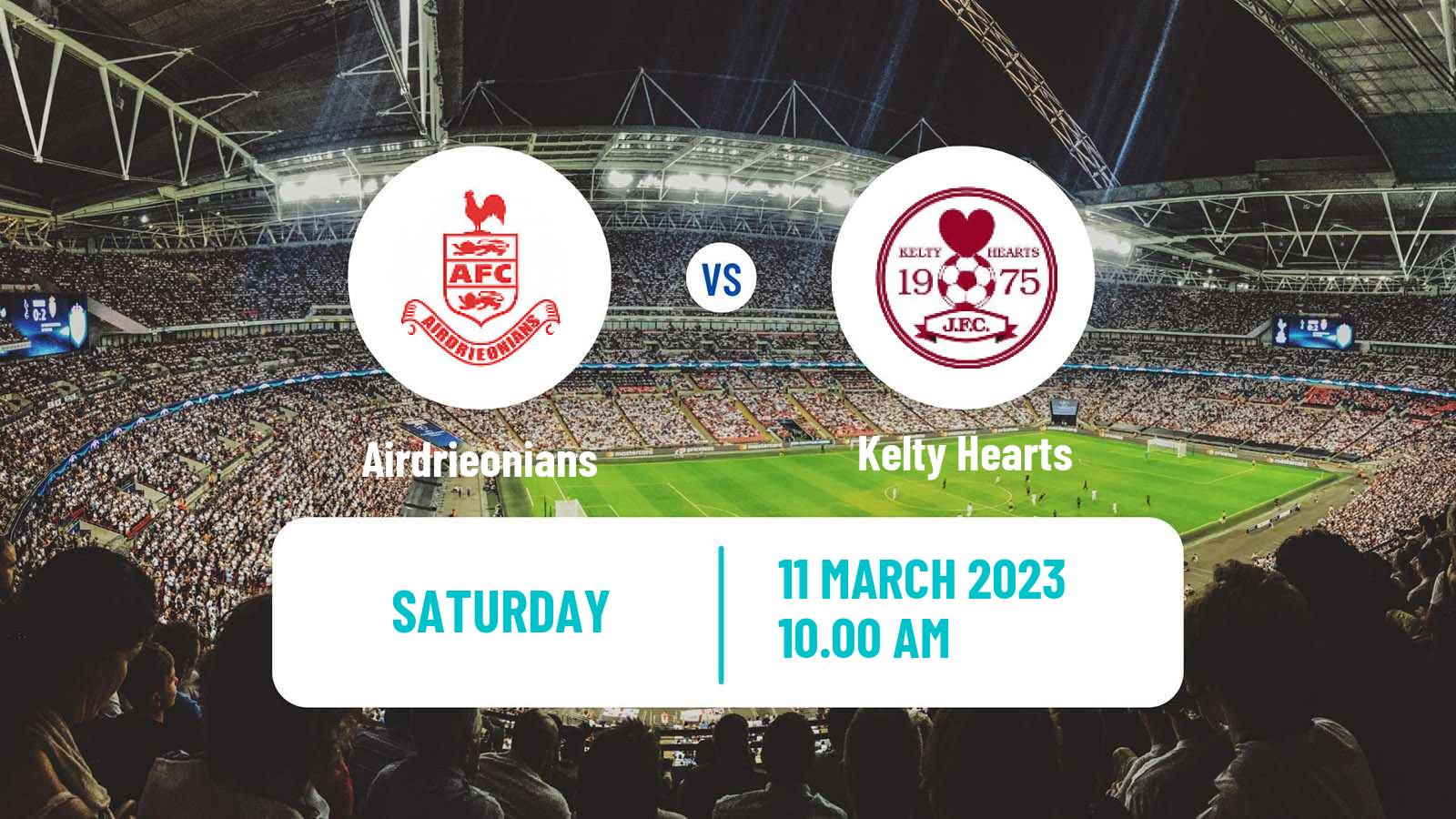 Soccer Scottish League One Airdrieonians - Kelty Hearts