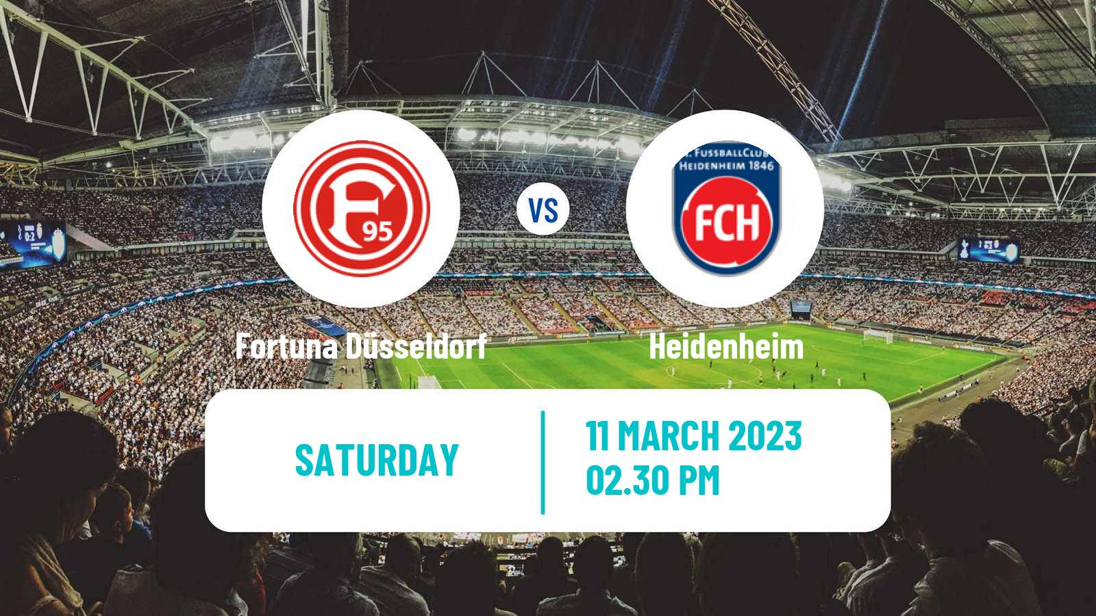 Soccer German 2 Bundesliga Fortuna Düsseldorf - Heidenheim