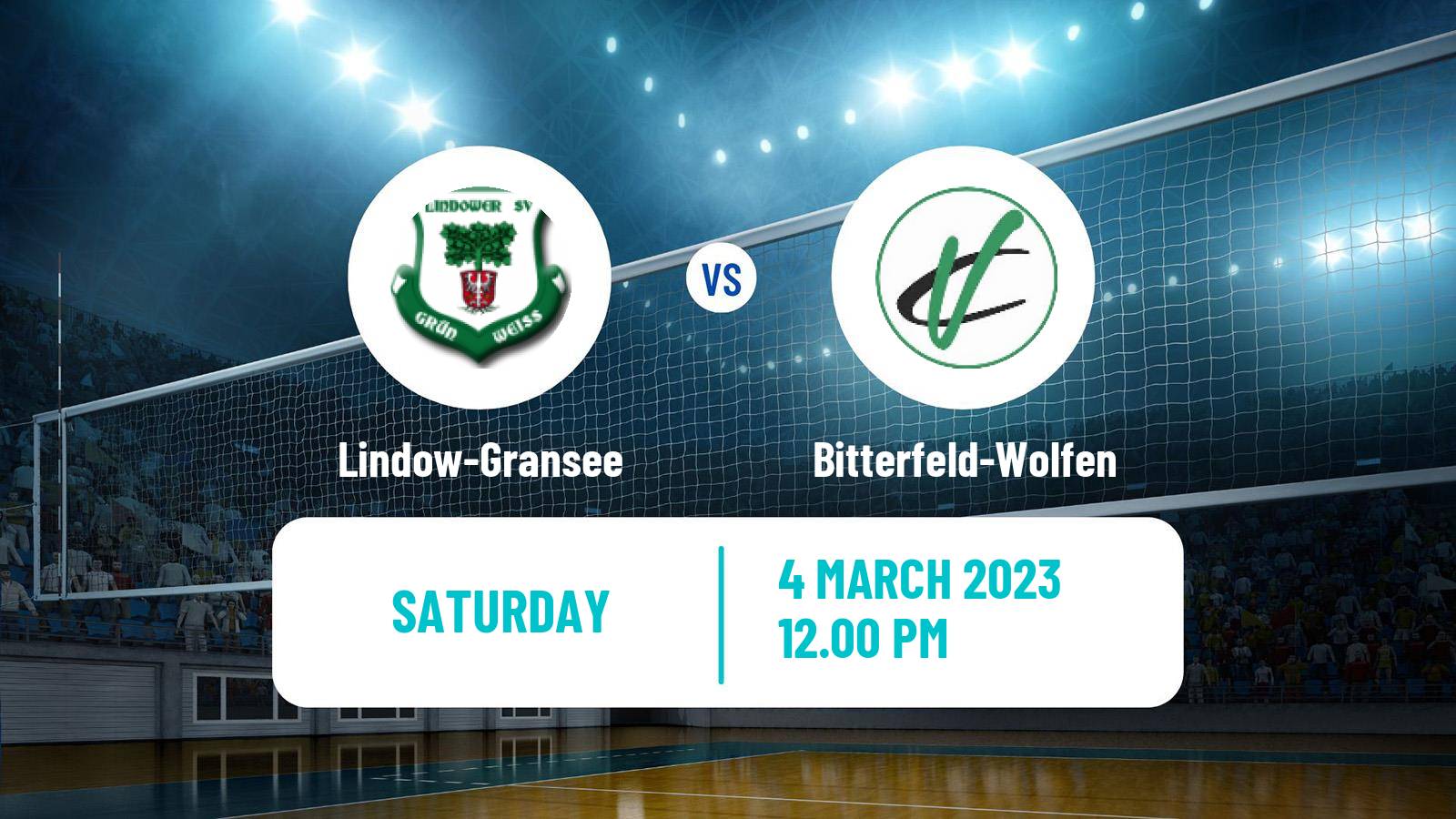 Volleyball German 2 Bundesliga North Volleyball Lindow-Gransee - Bitterfeld-Wolfen