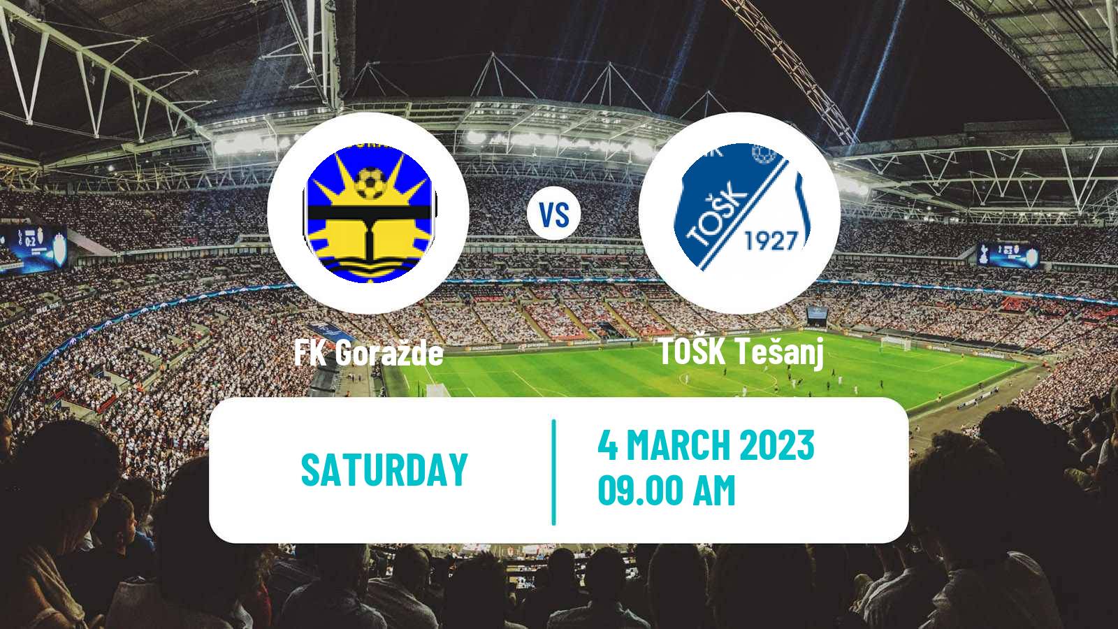 Soccer Bosnian Prva Liga FBiH Goražde - TOŠK Tešanj