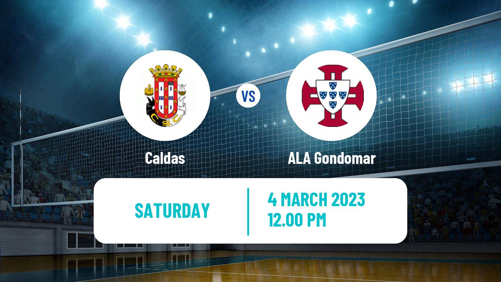 Volleyball Portuguese Campeonato Nacional Volleyball Caldas - Gondomar