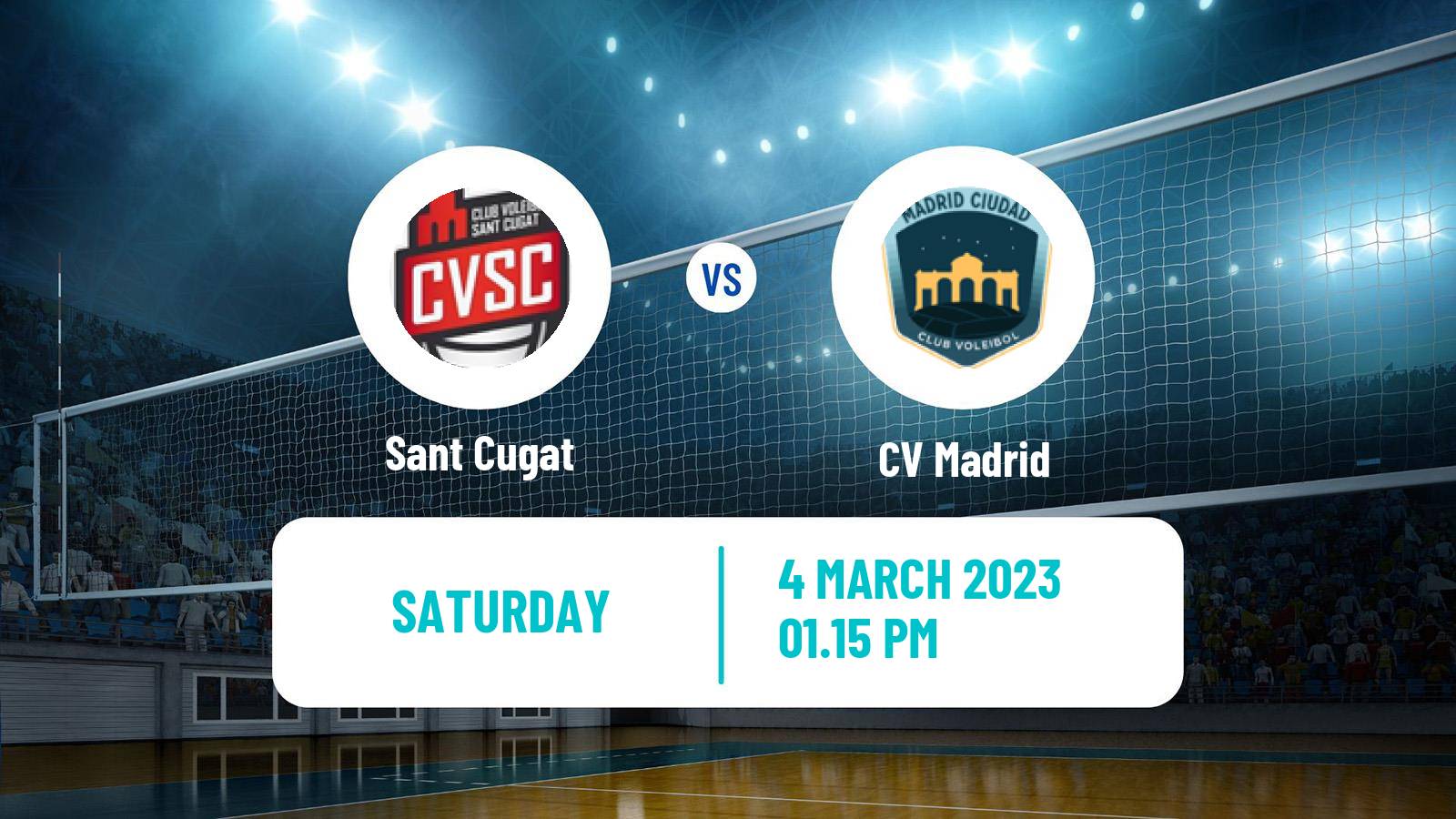 Volleyball Spanish SuperLiga Volleyball Women Sant Cugat - CV Madrid