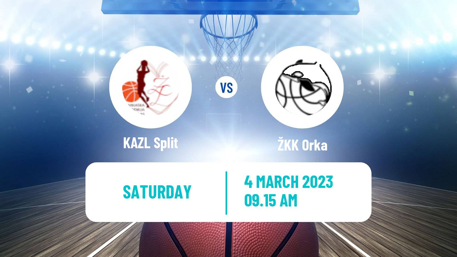 Basketball Croatian Premijer Liga Basketball Women KAZL Split - Orka