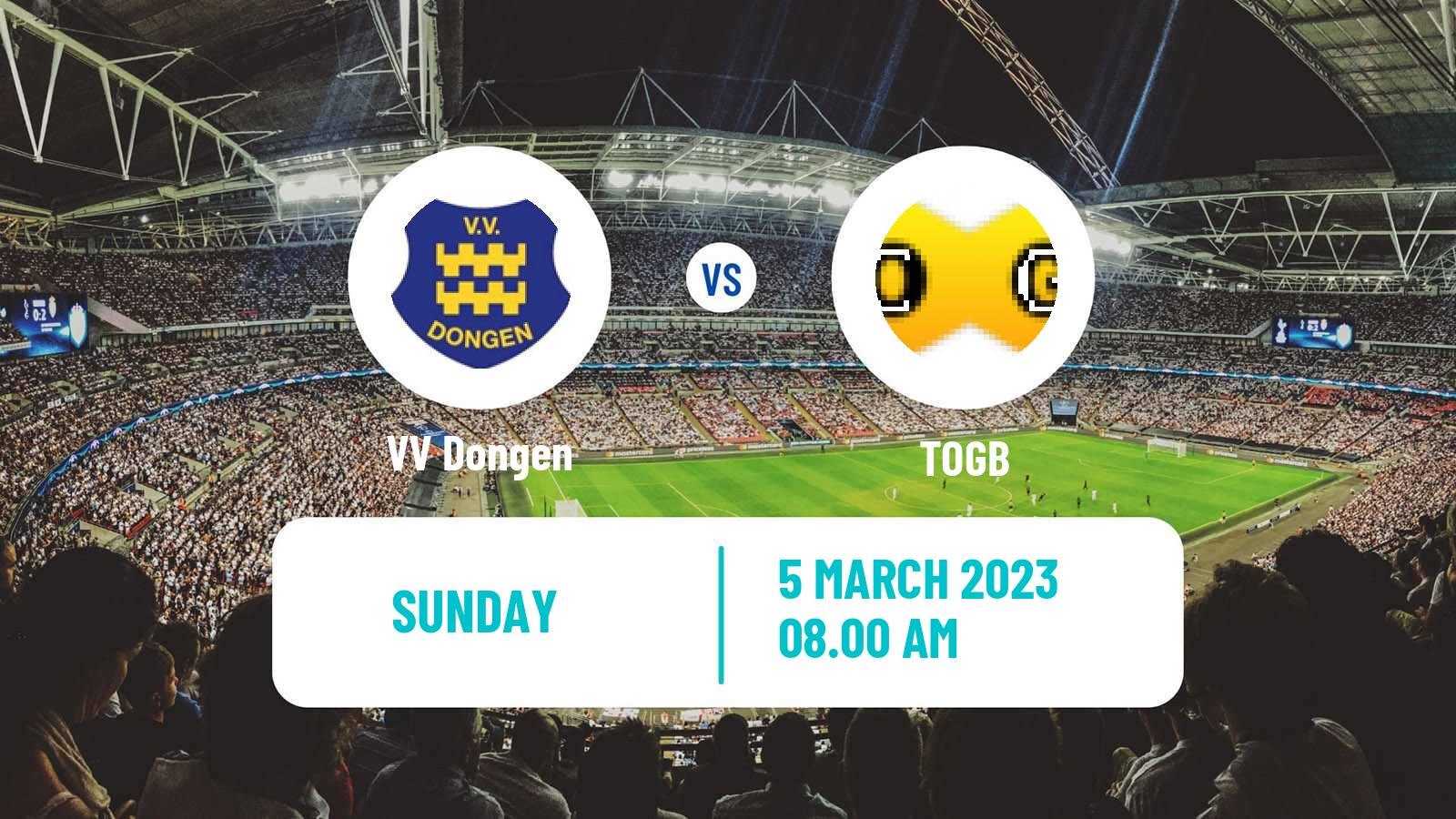Soccer Dutch Derde Divisie Dongen - TOGB