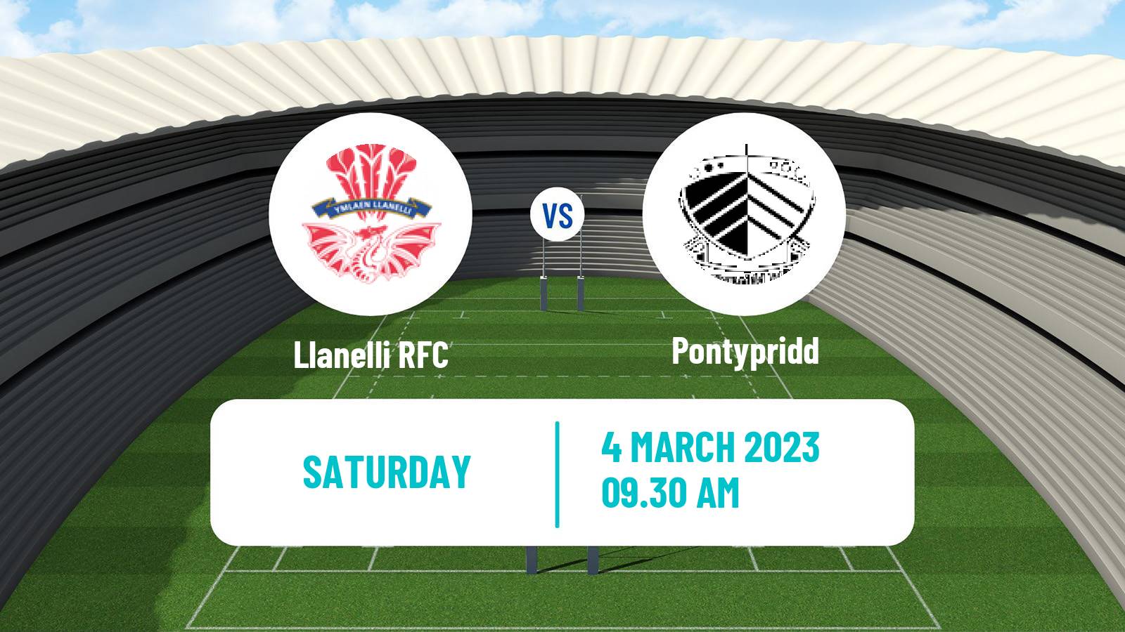 Rugby union Welsh Premier Division Rugby Union Llanelli - Pontypridd