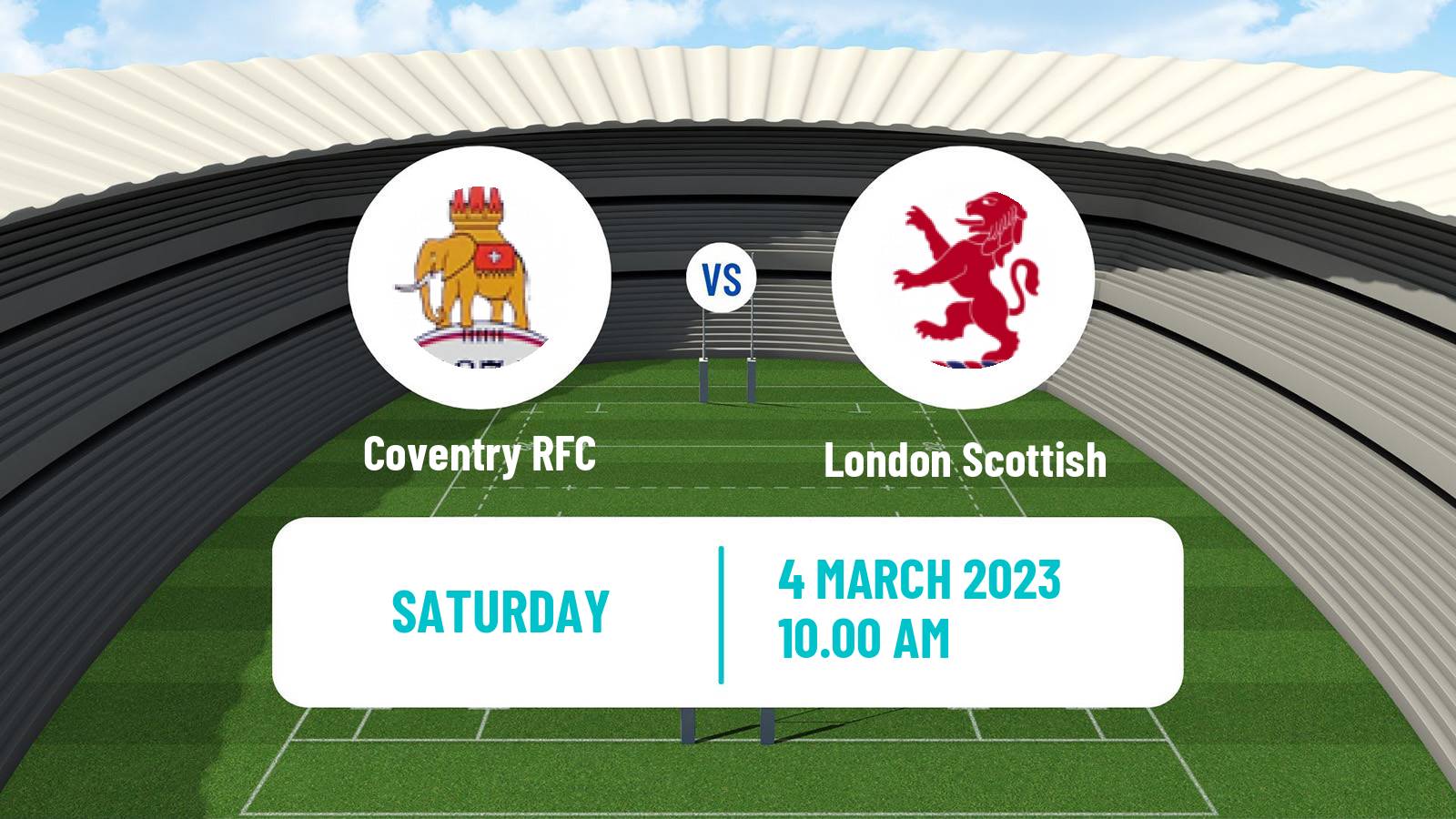 Rugby union English Championship Rugby Coventry - London Scottish