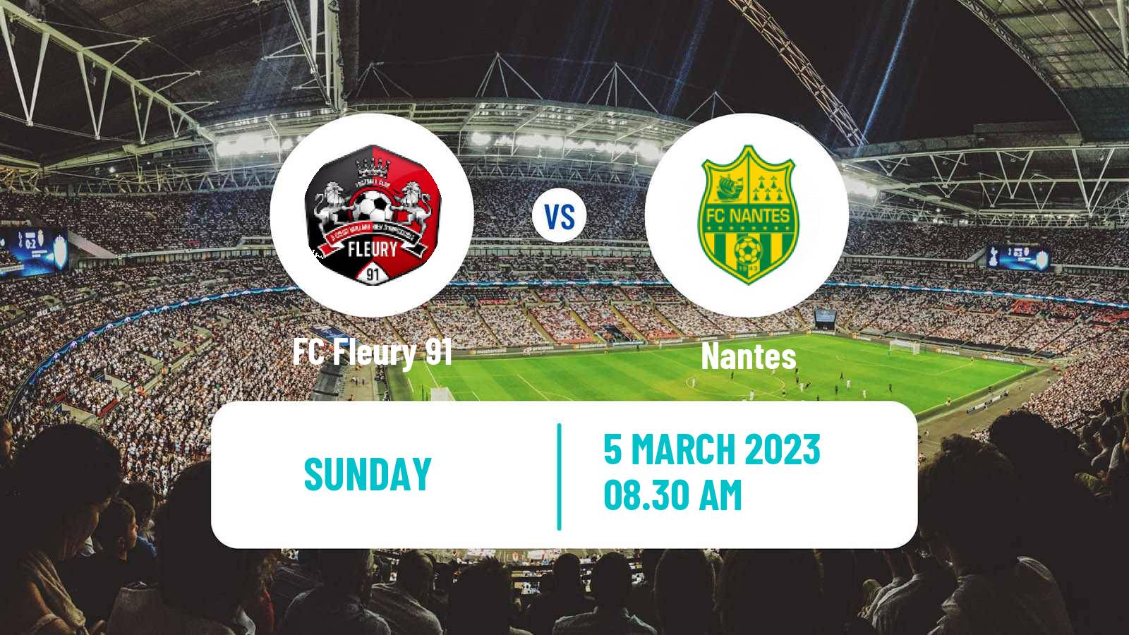 Soccer Coupe De France Women Fleury 91 - Nantes