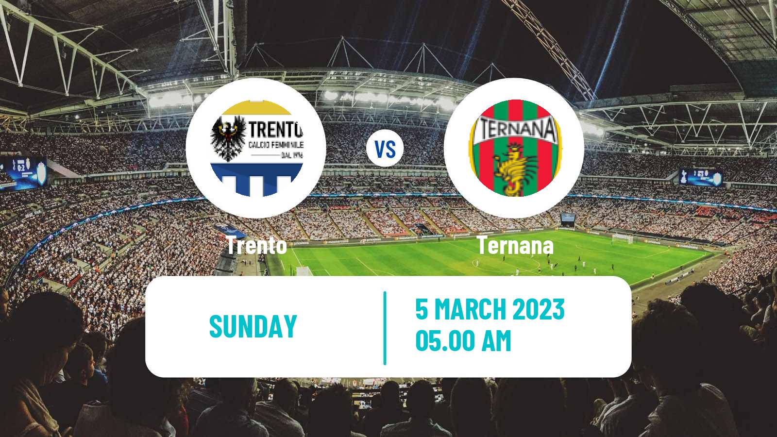 Soccer Italian Serie B Women Trento - Ternana
