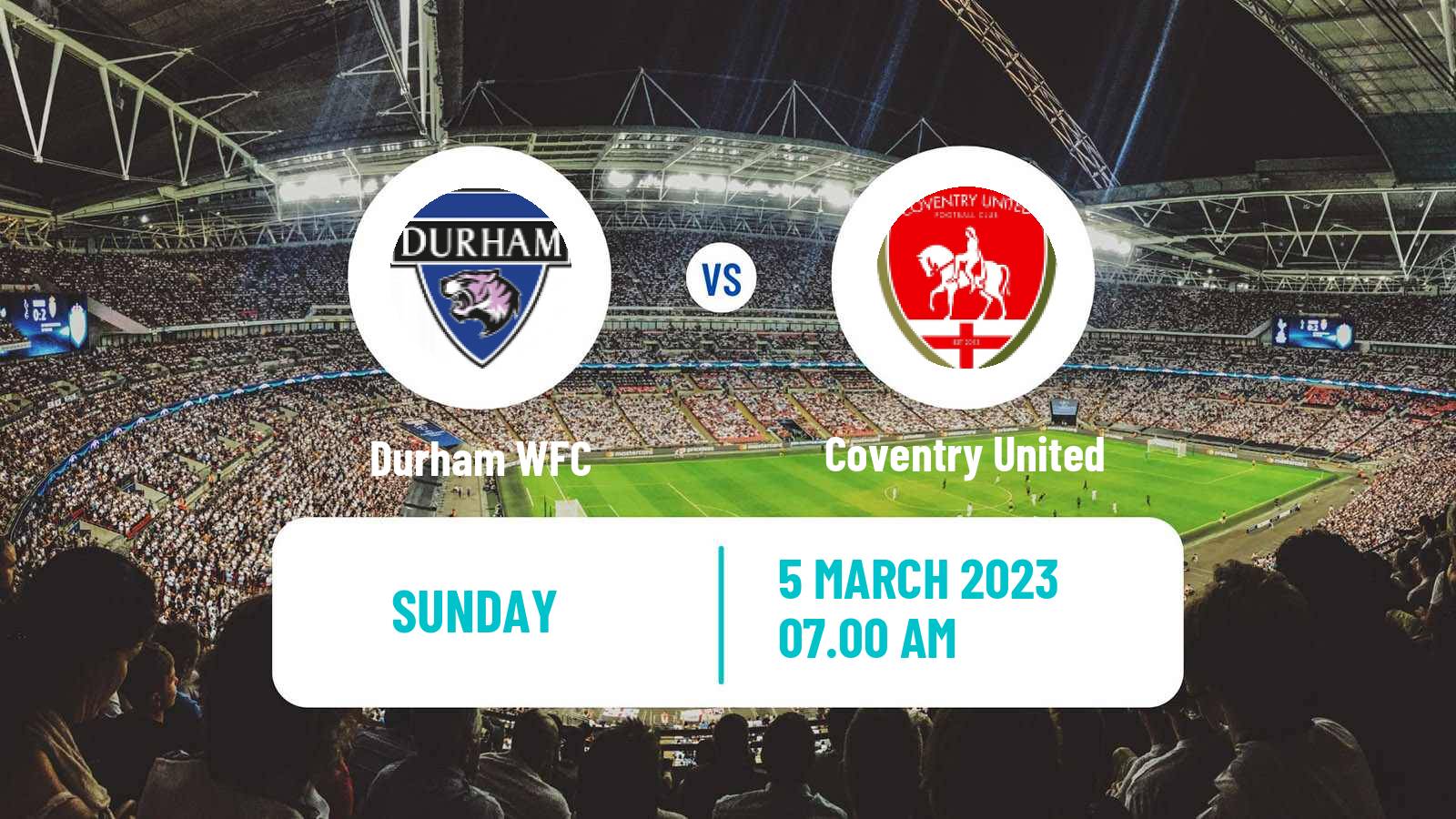 Soccer English Women Championship Durham - Coventry United
