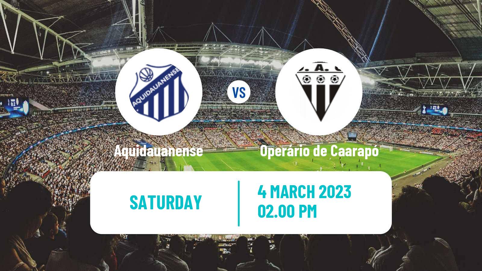 Soccer Brazilian Campeonato Sul-Matogrossense Aquidauanense - Operário de Caarapó