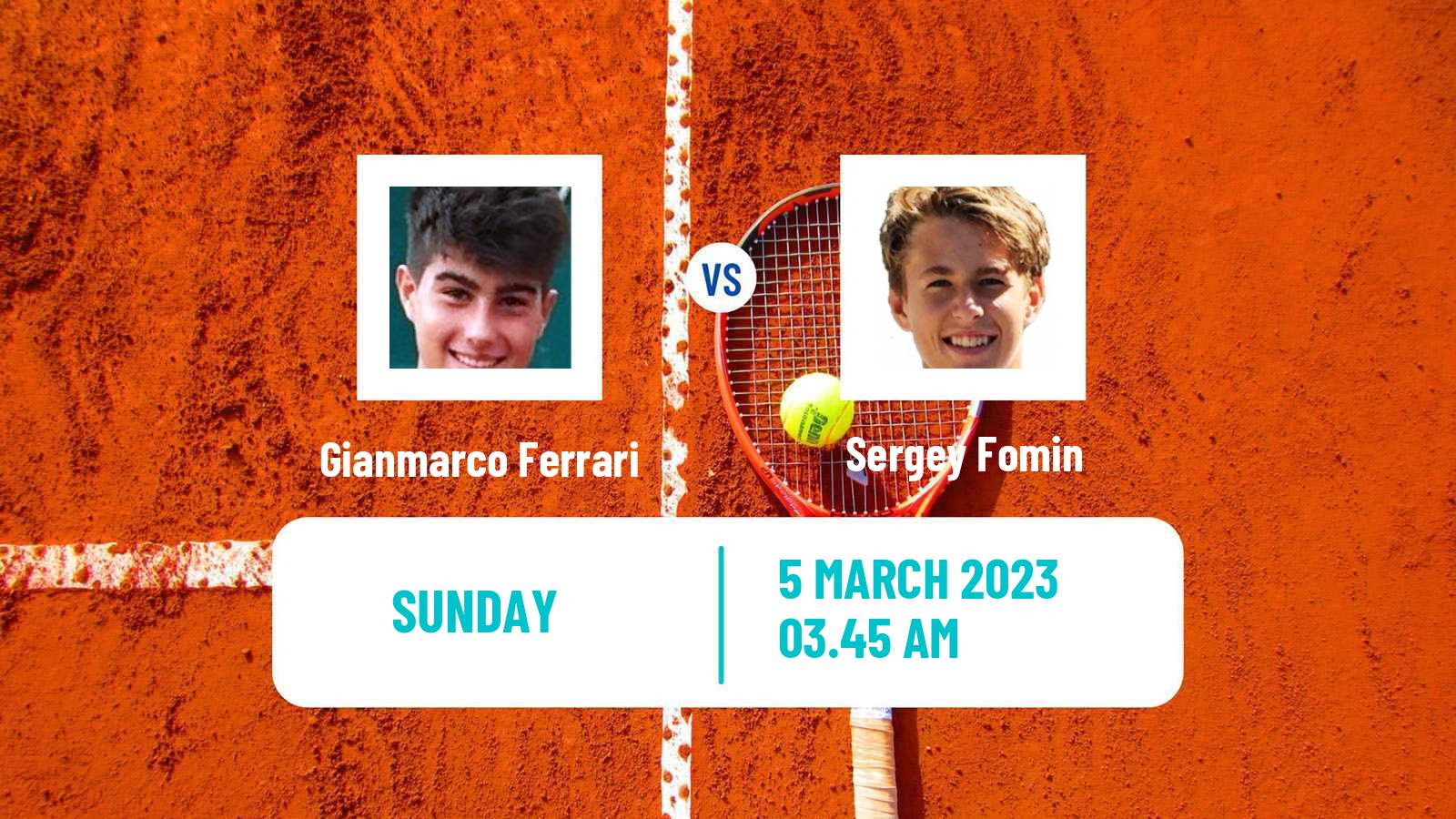 Tennis ATP Challenger Gianmarco Ferrari - Sergey Fomin