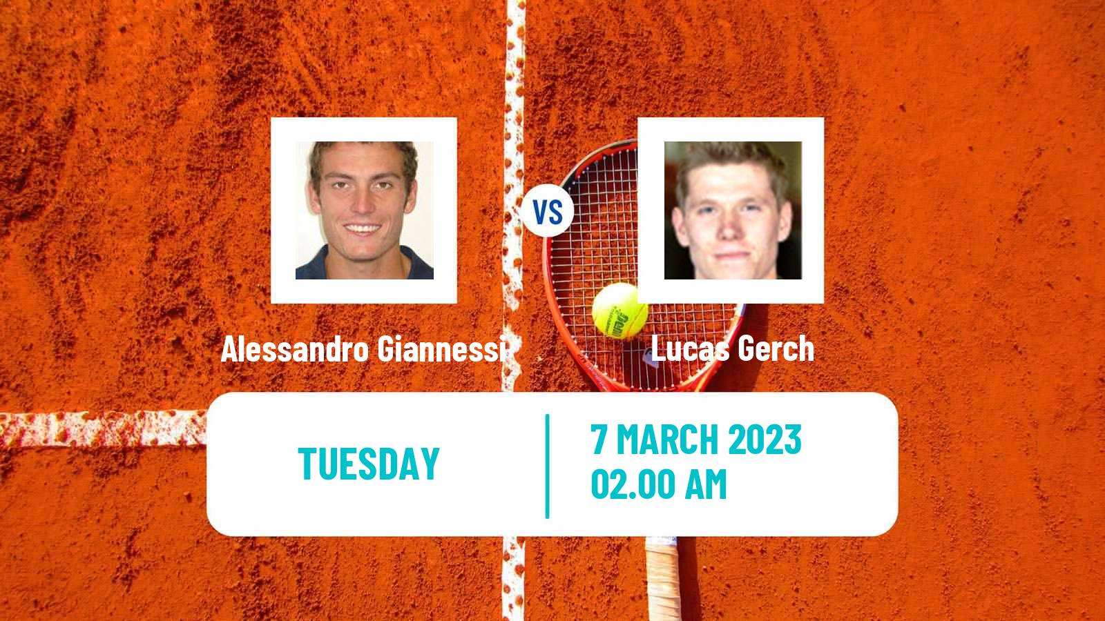 Tennis ATP Challenger Alessandro Giannessi - Lucas Gerch