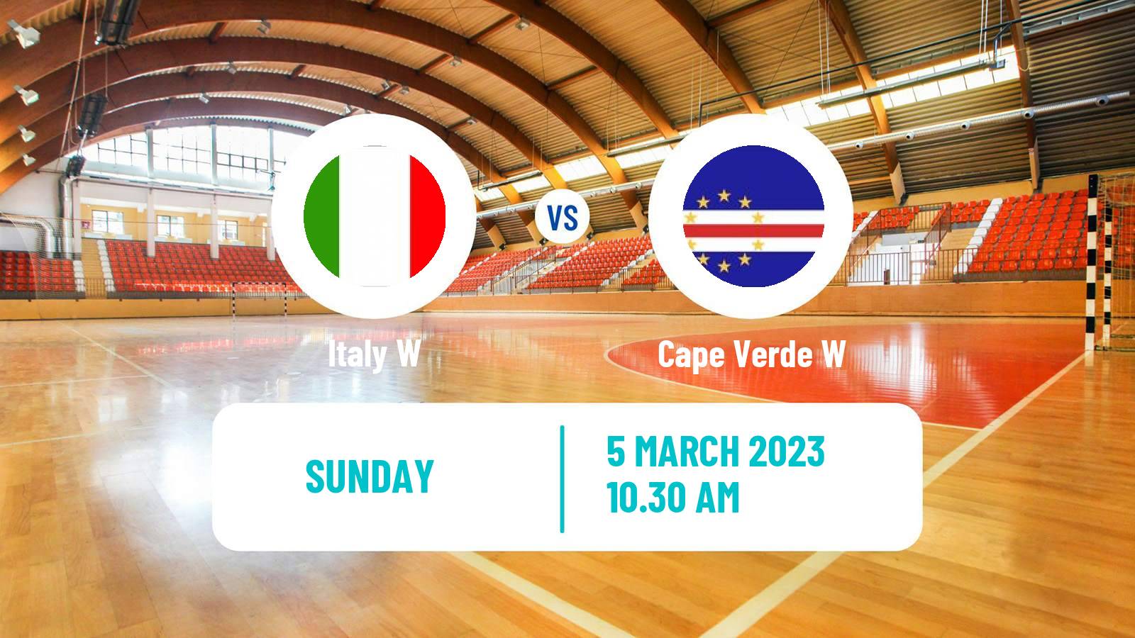 Handball Friendly International Handball Women Italy W - Cape Verde W