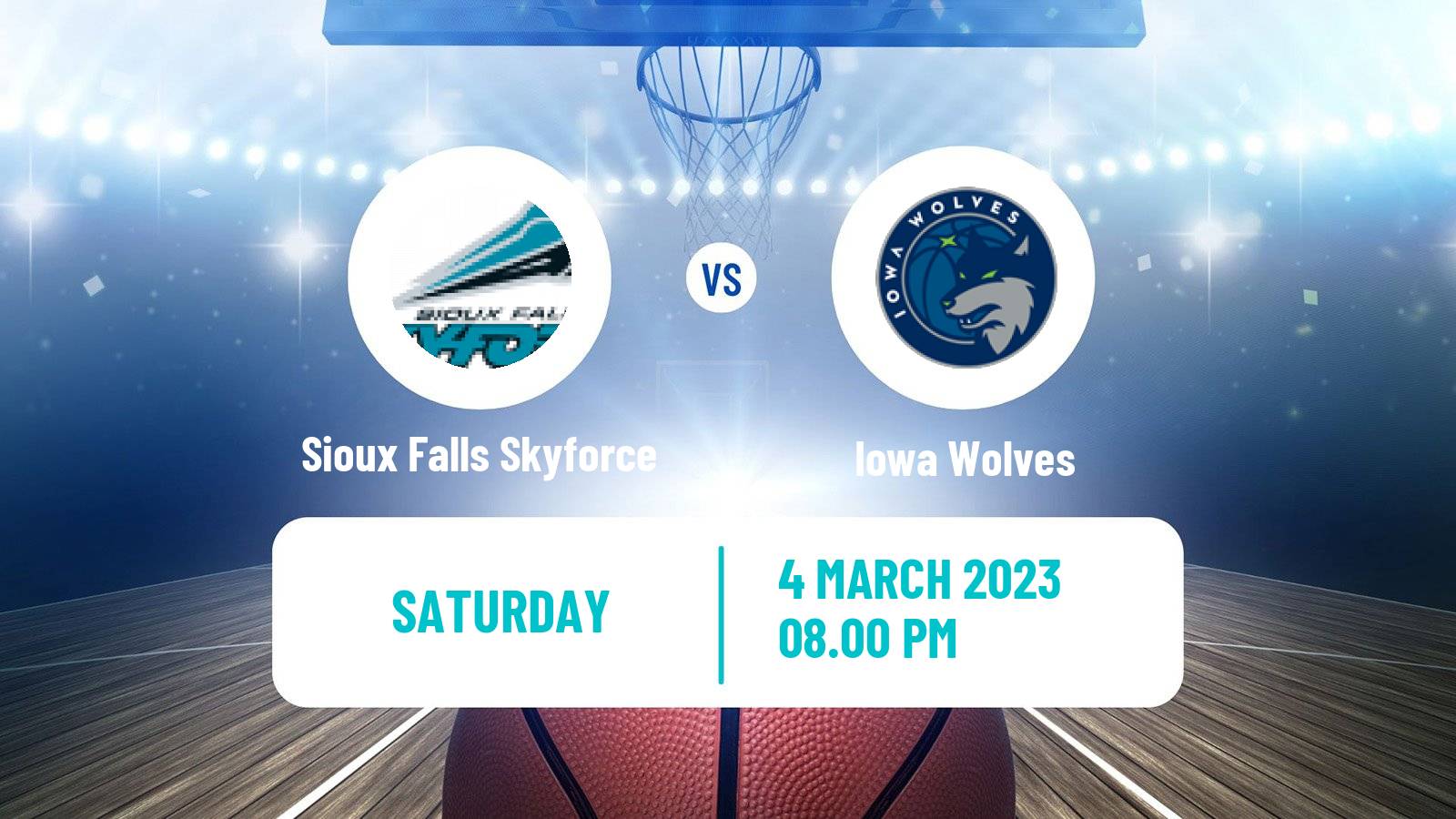 Basketball NBA G-League Sioux Falls Skyforce - Iowa Wolves