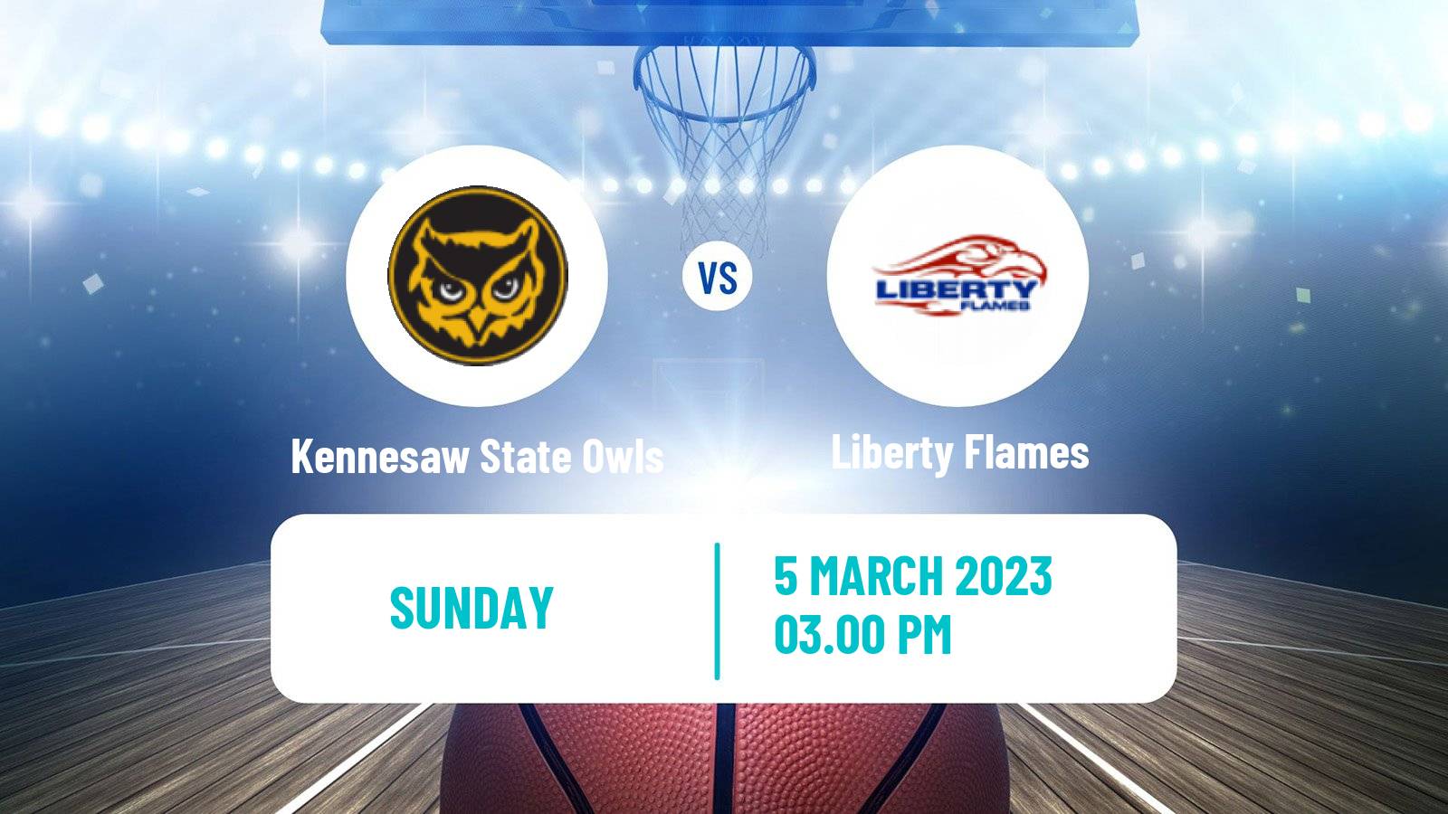 Basketball NCAA College Basketball Kennesaw State Owls - Liberty Flames