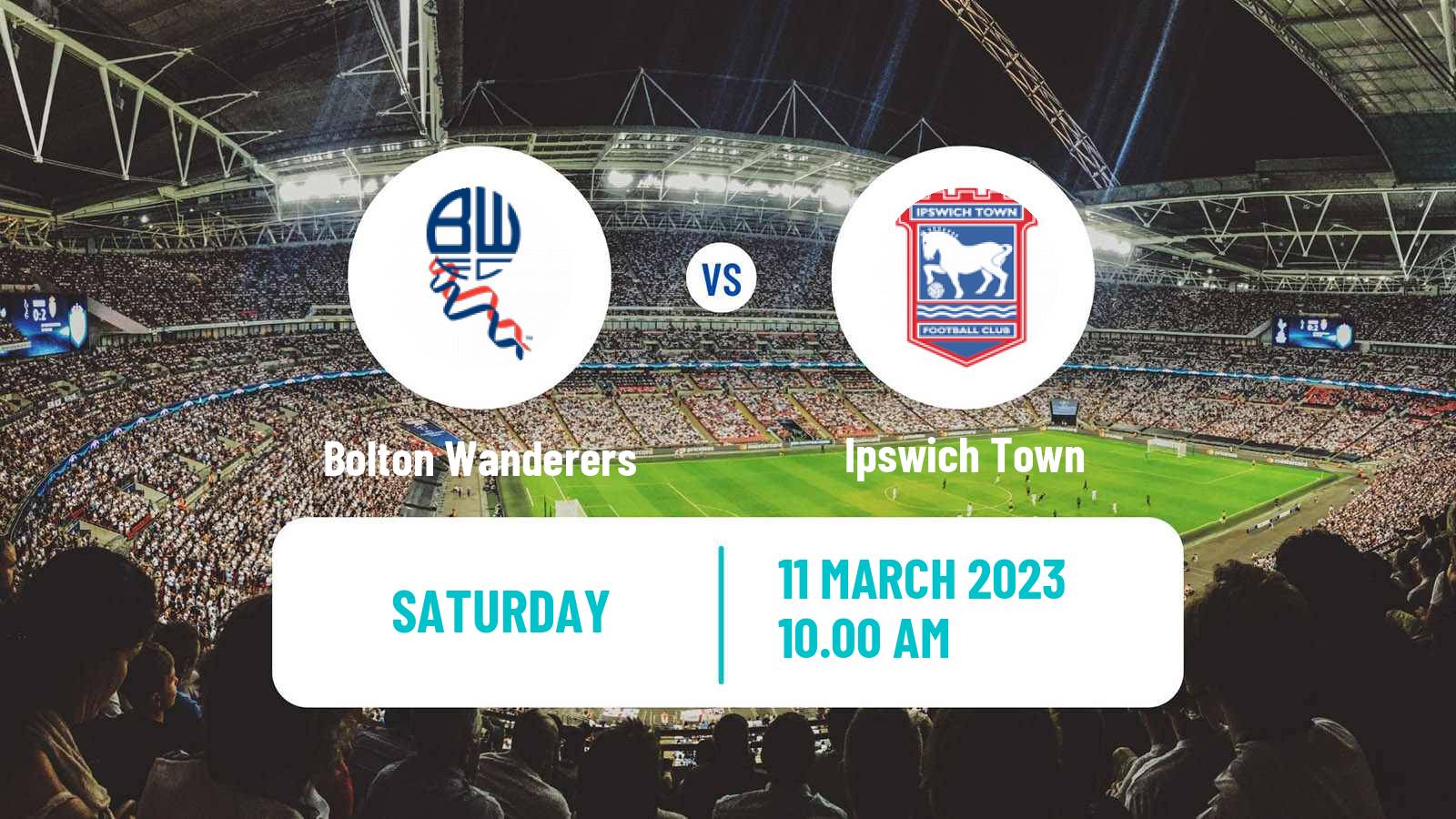 Soccer English League One Bolton Wanderers - Ipswich Town