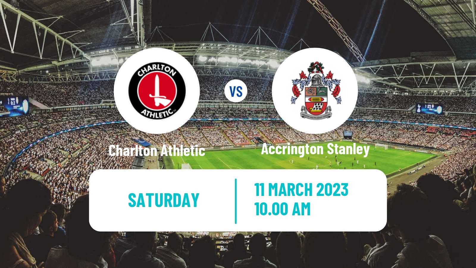 Soccer English League One Charlton Athletic - Accrington Stanley