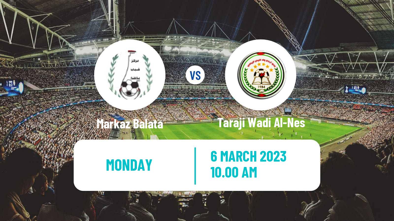 Soccer Palestinian Premier League Markaz Balata - Taraji Wadi Al-Nes