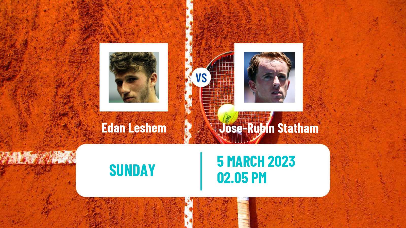 Tennis ATP Challenger Edan Leshem - Jose-Rubin Statham