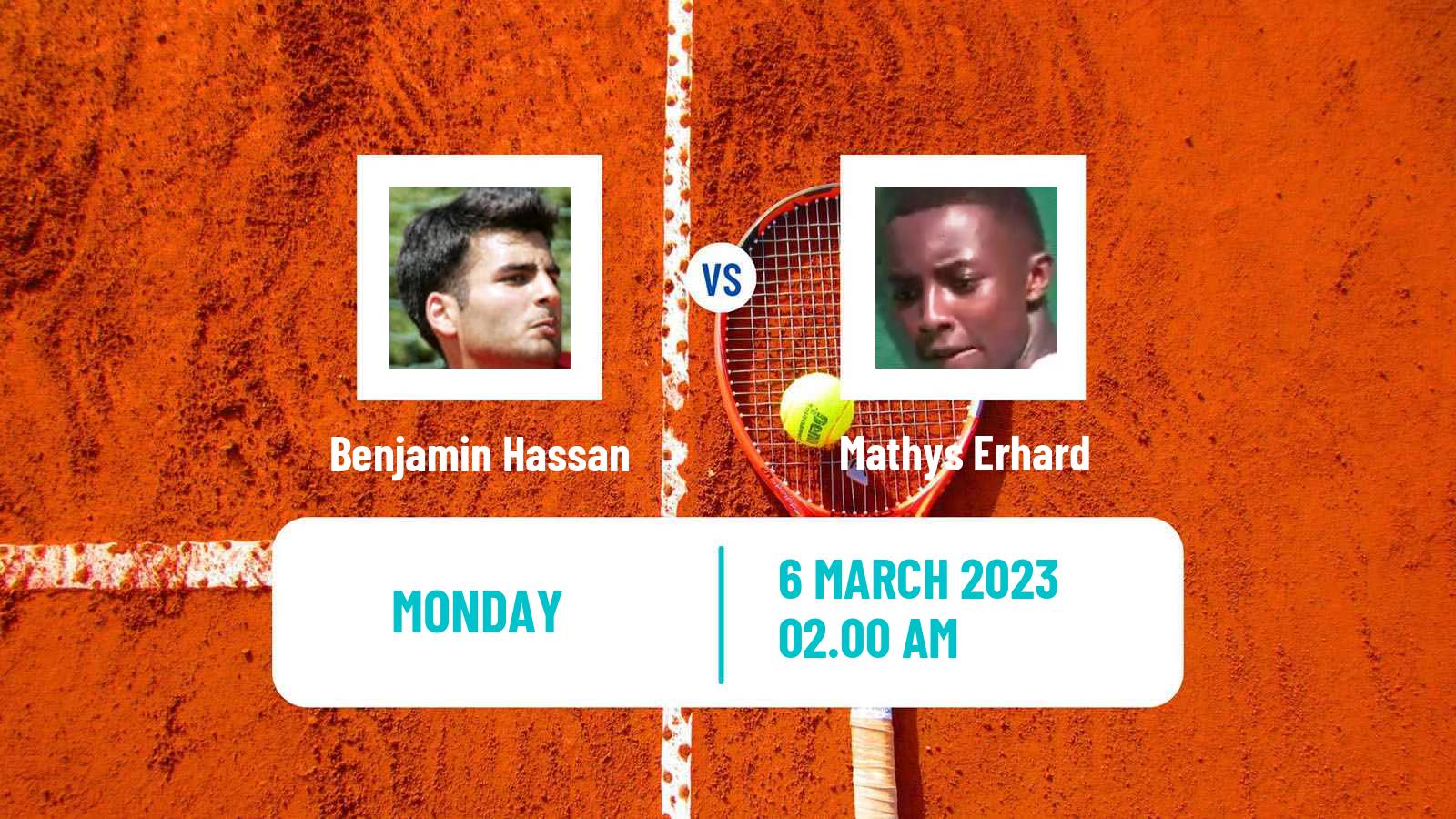 Tennis ATP Challenger Benjamin Hassan - Mathys Erhard