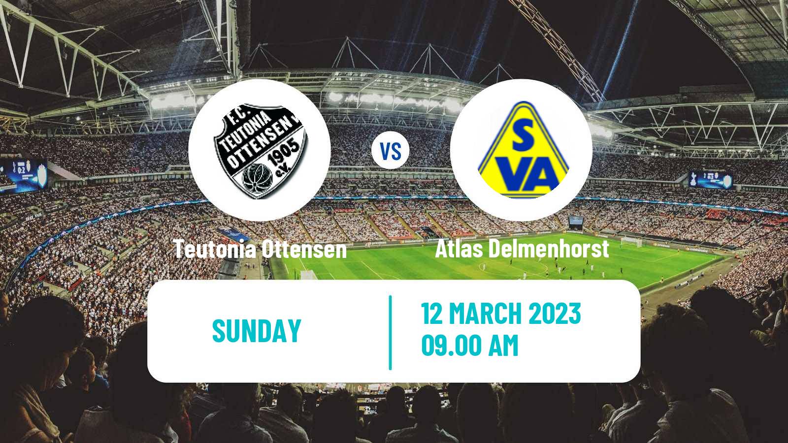 Soccer German Regionalliga North Teutonia Ottensen - Atlas Delmenhorst