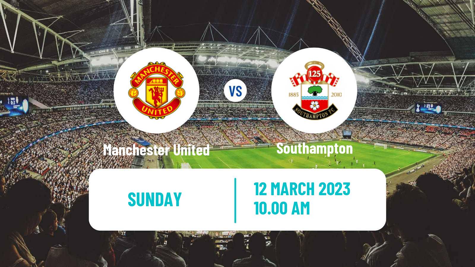 Soccer English Premier League Manchester United - Southampton