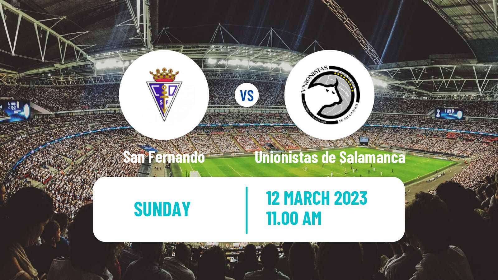 Soccer Spanish Primera RFEF Group 1 San Fernando - Unionistas de Salamanca