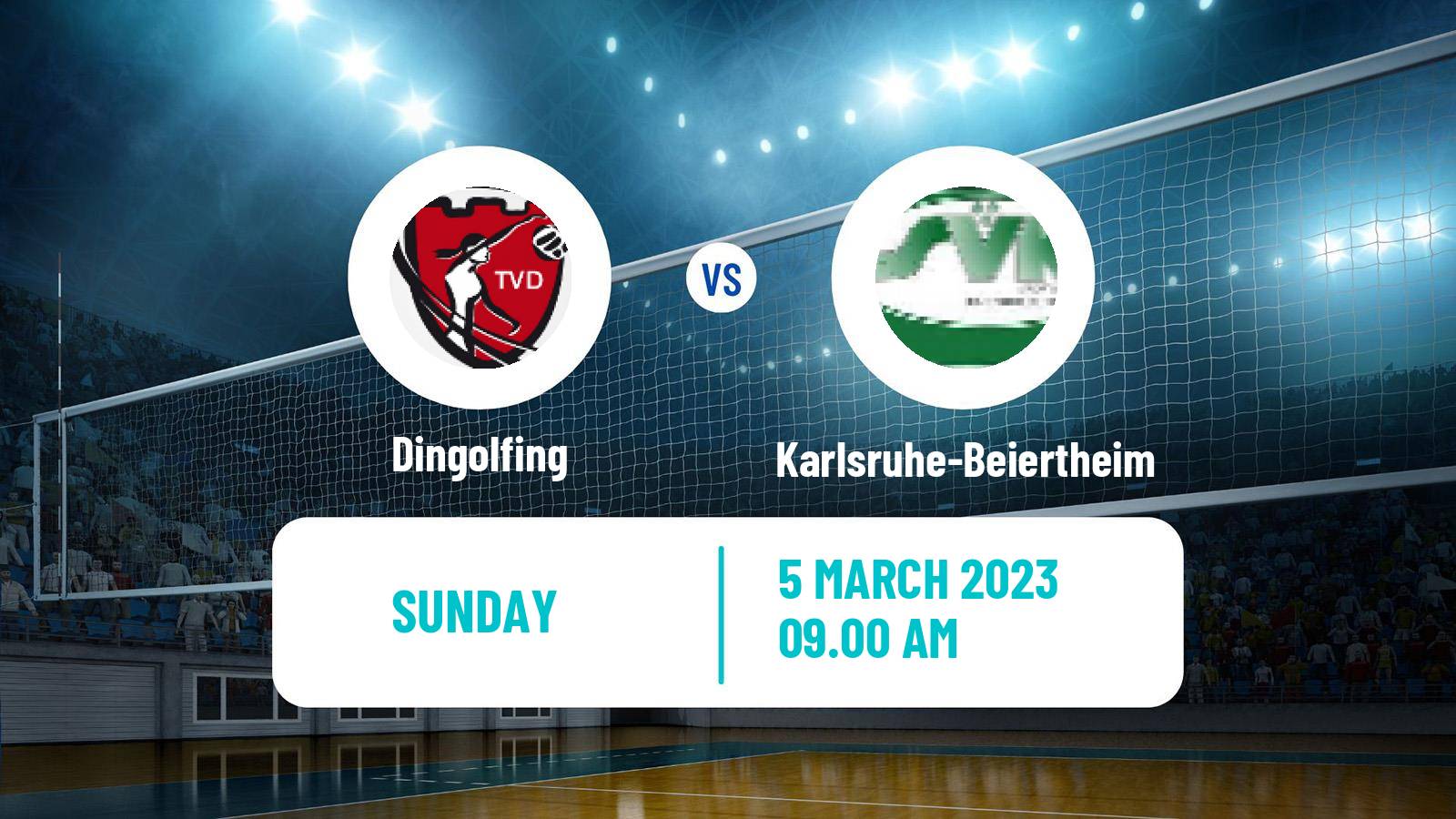 Volleyball German 2 Bundesliga South Volleyball Women Dingolfing - Karlsruhe-Beiertheim