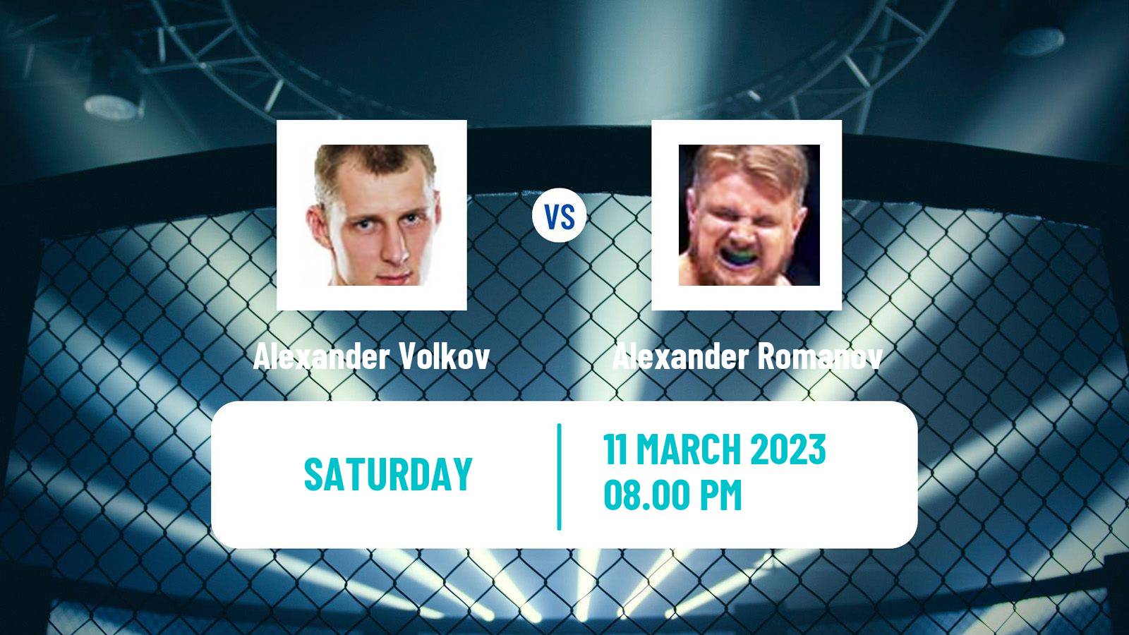 MMA MMA Alexander Volkov - Alexander Romanov