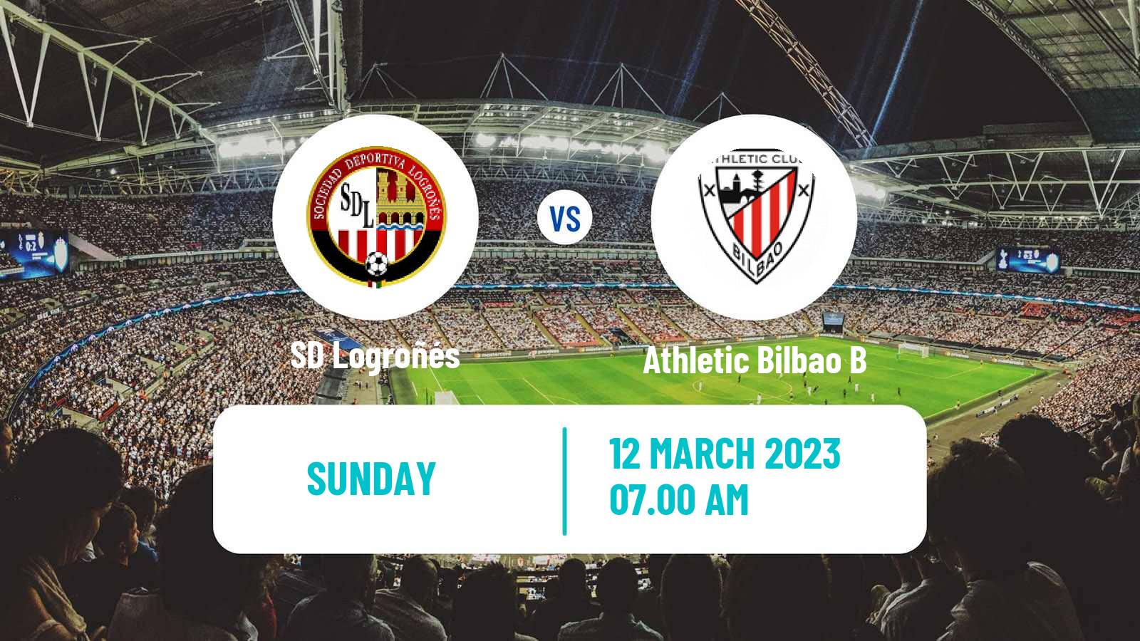 Soccer Spanish Primera RFEF Group 2 SD Logroñés - Athletic Bilbao B