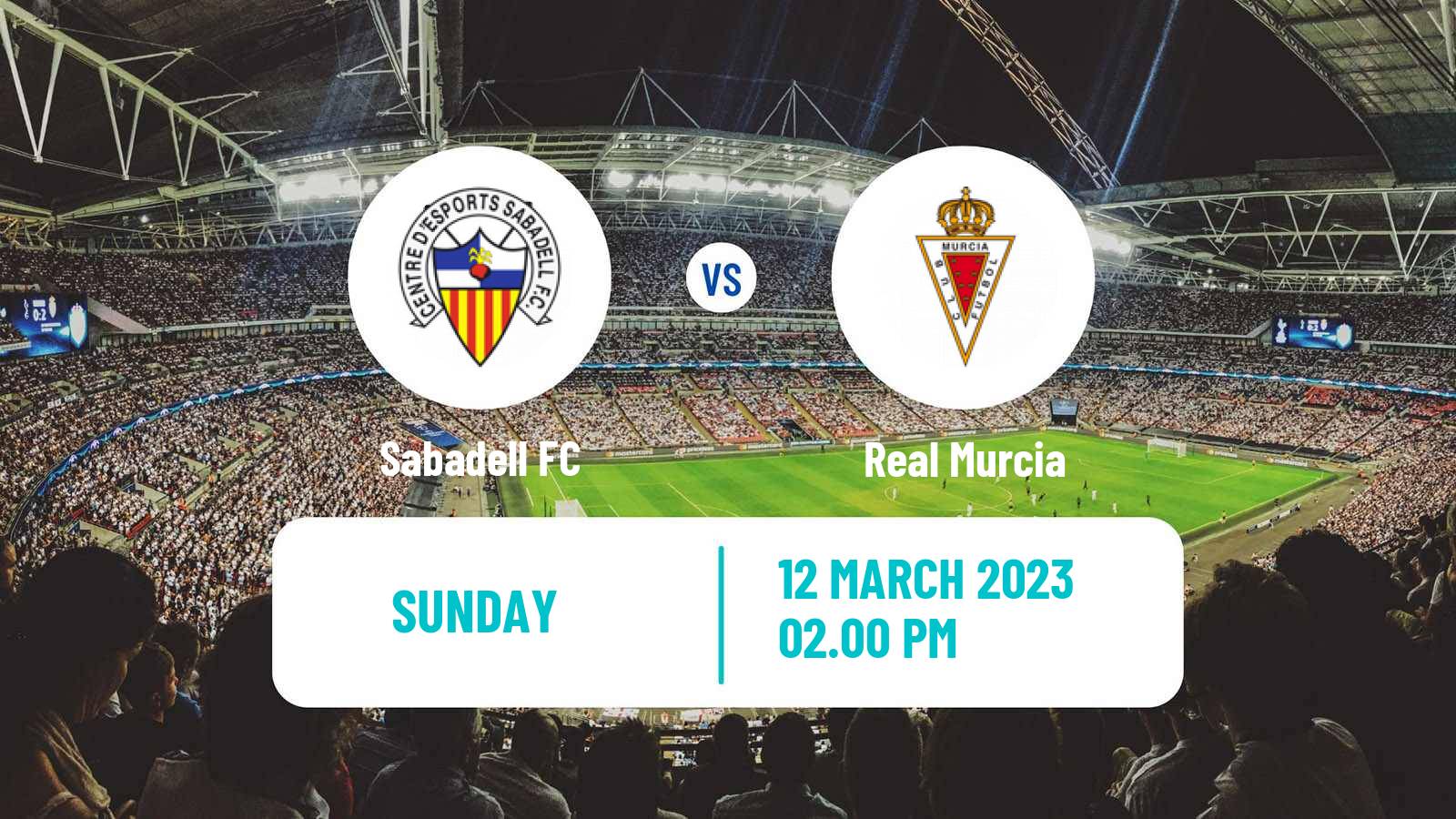 Soccer Spanish Primera RFEF Group 2 Sabadell - Real Murcia