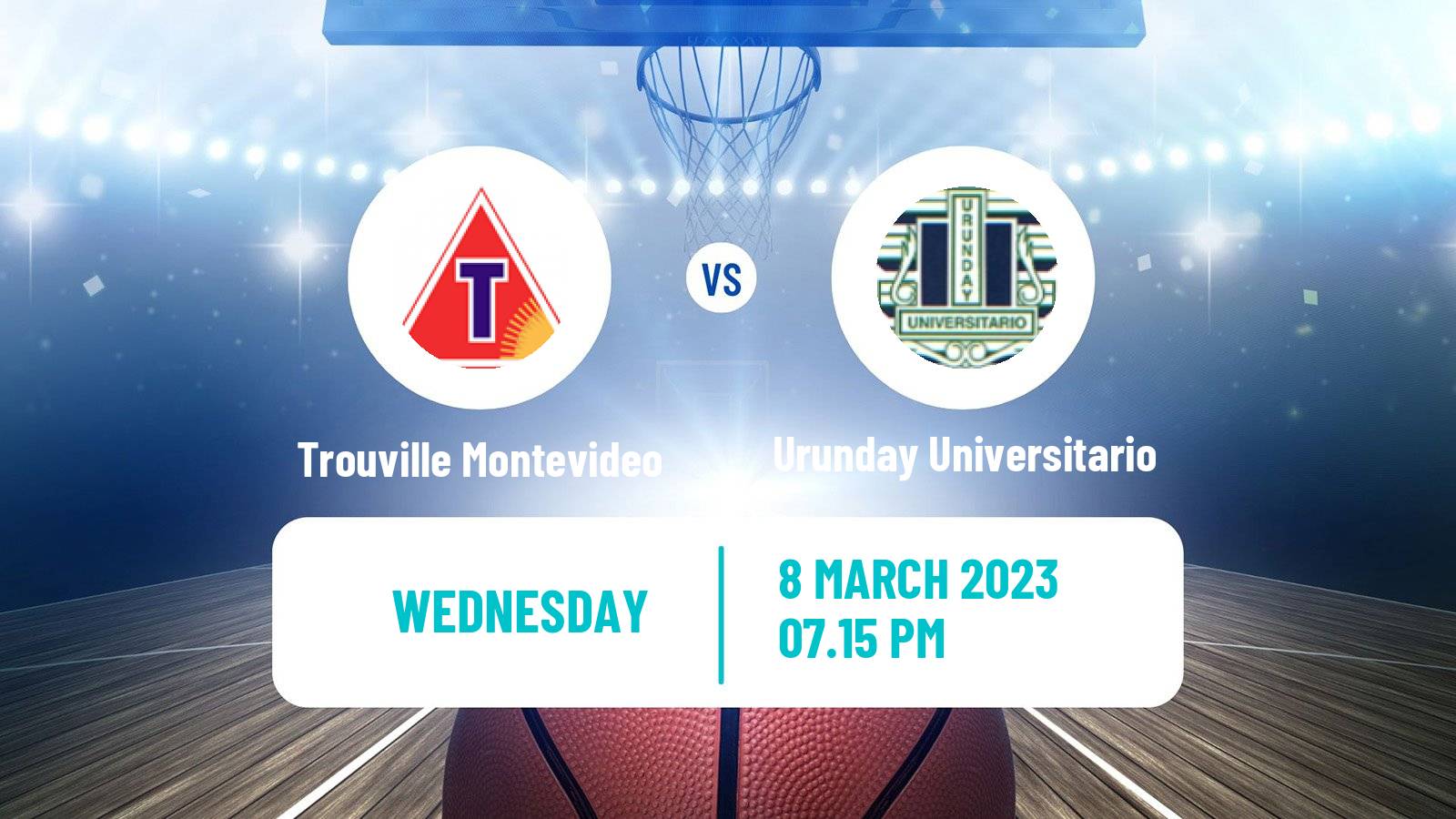 Basketball Uruguayan Liga Basketball Trouville Montevideo - Urunday Universitario