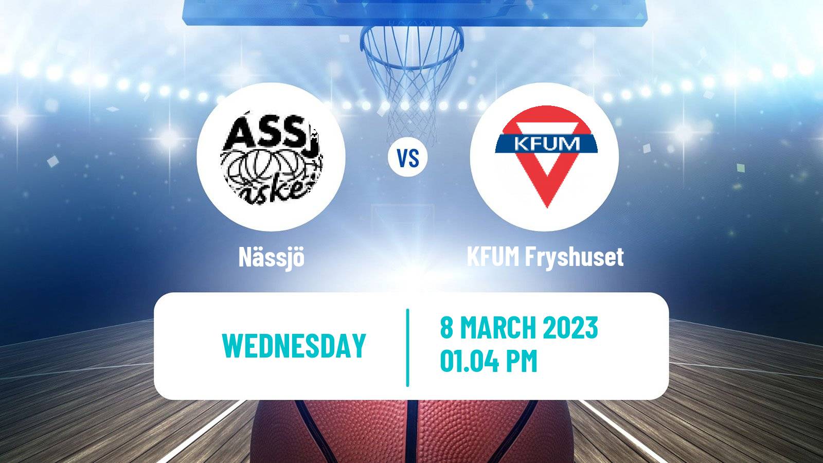 Basketball Swedish Basketligan Nässjö - KFUM Fryshuset