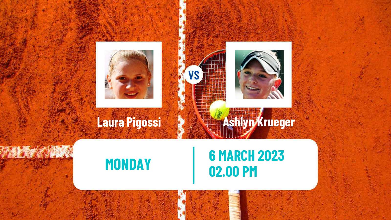 Tennis WTA Indian Wells Laura Pigossi - Ashlyn Krueger