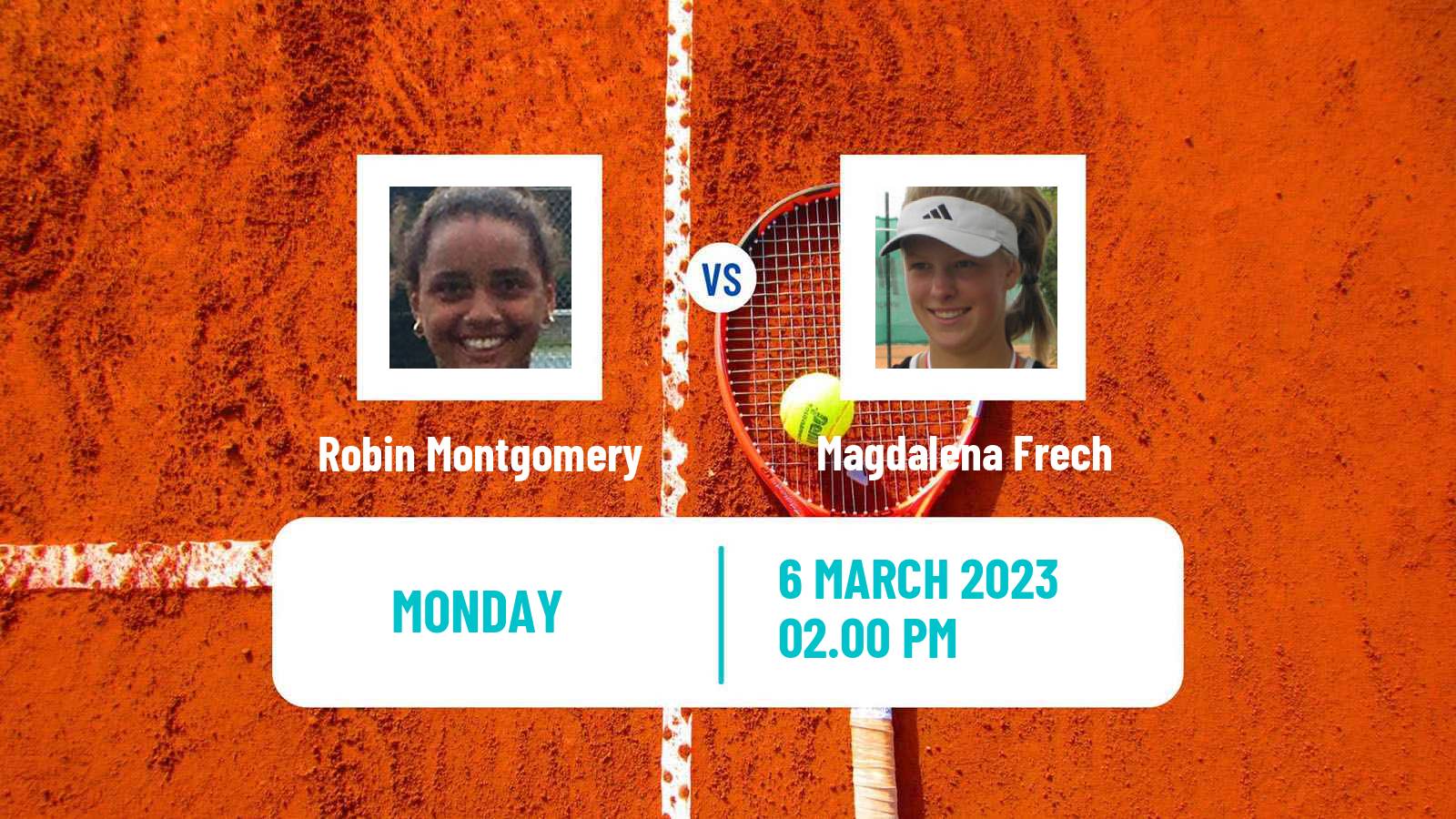 Tennis WTA Indian Wells Robin Montgomery - Magdalena Frech