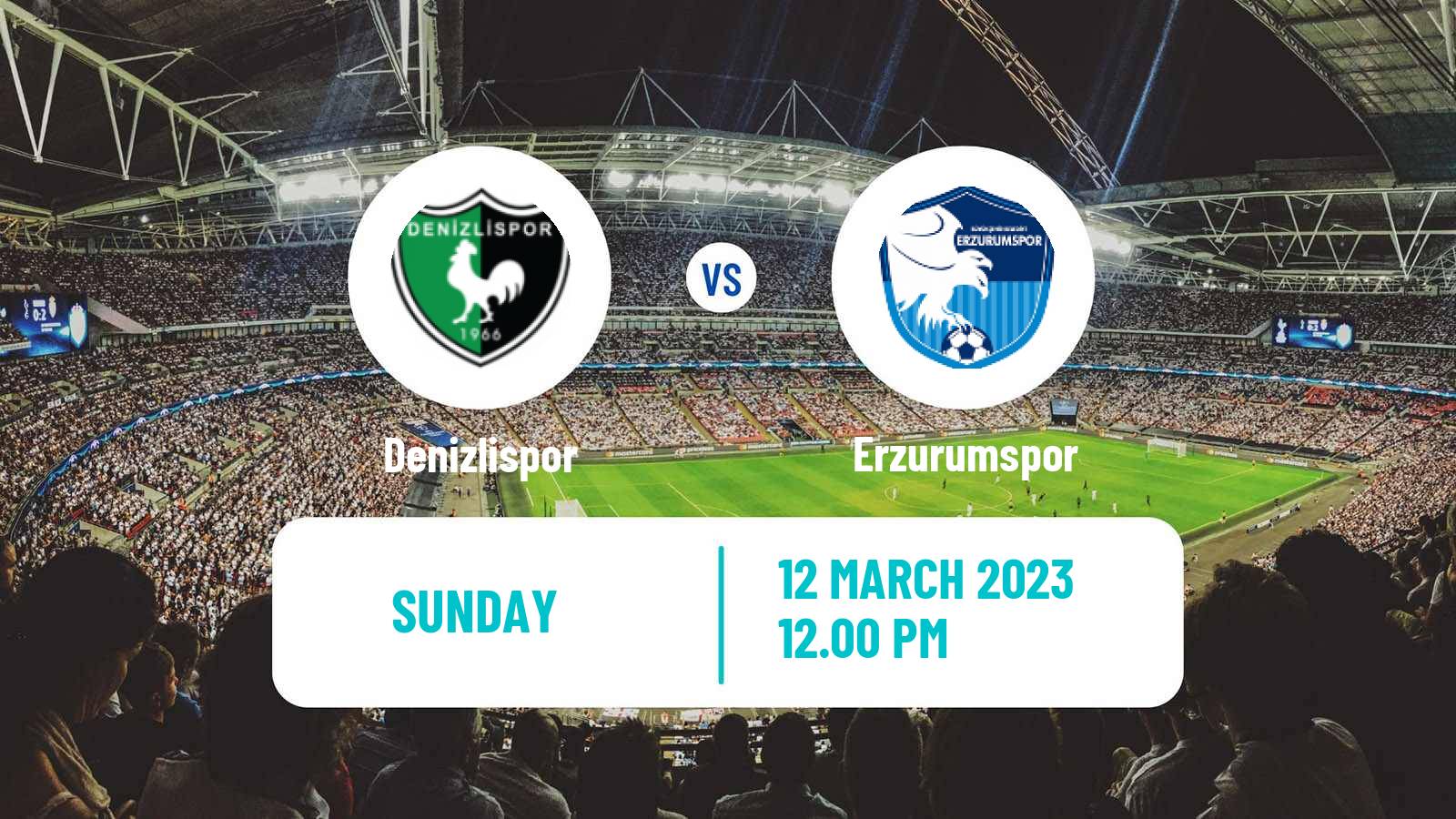 Soccer Turkish First League Denizlispor - Erzurumspor