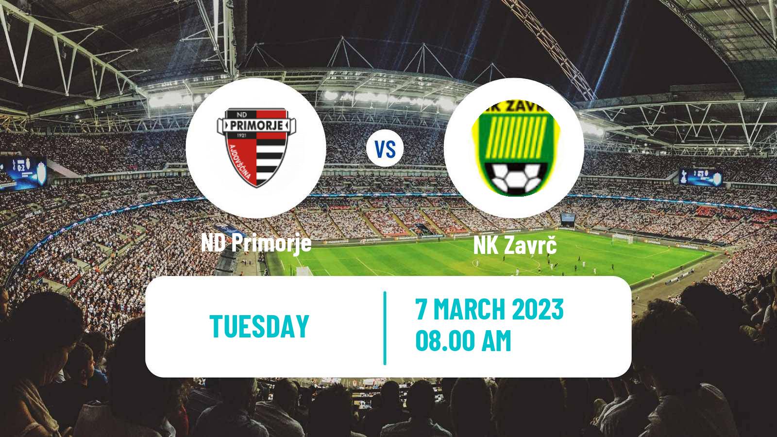 Soccer Slovenian Cup Primorje - Zavrč