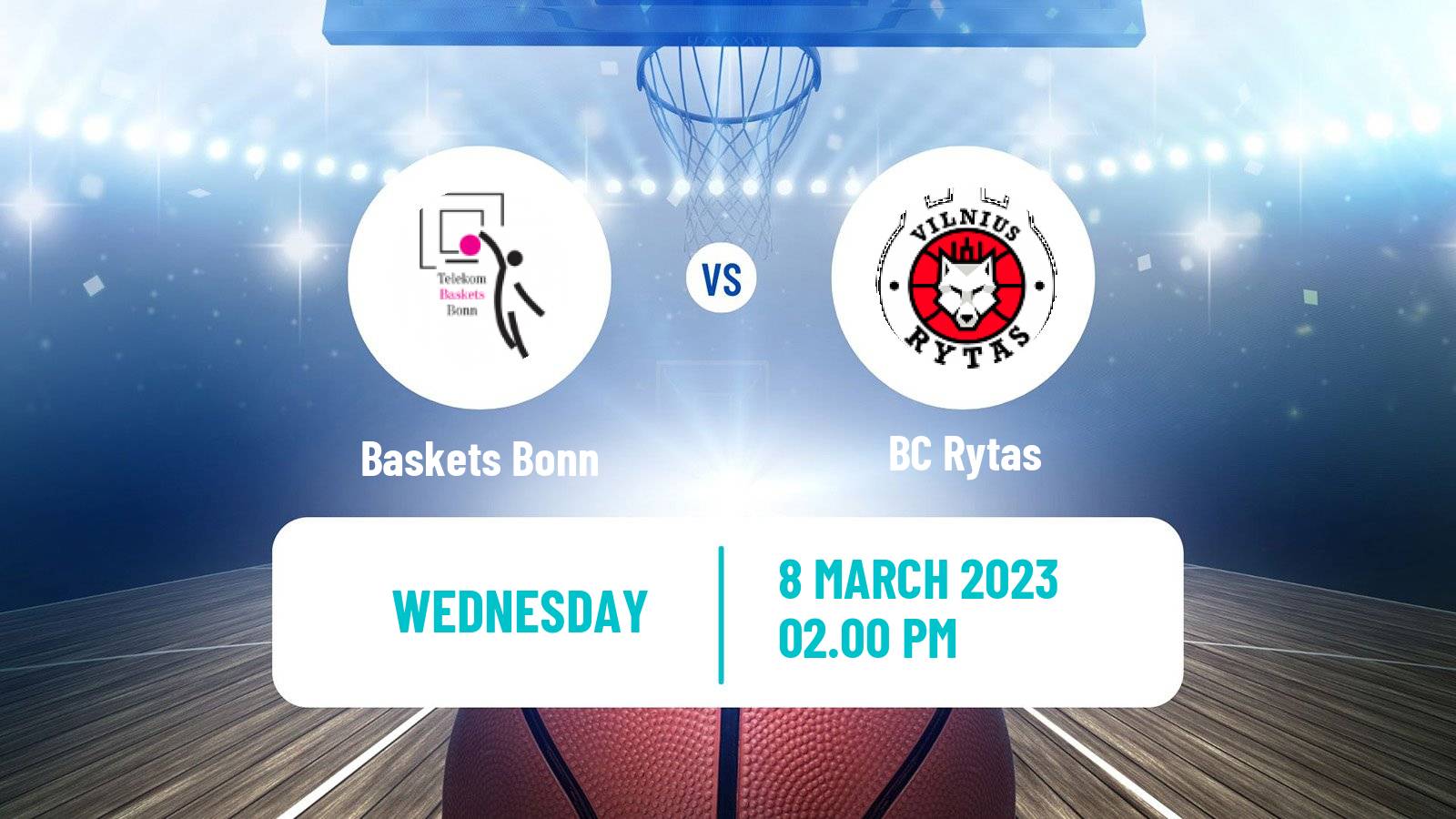 Basketball Champions League Basketball Baskets Bonn - Rytas