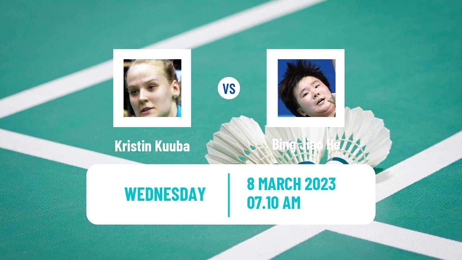 Badminton Badminton Kristin Kuuba - Bing Jiao He