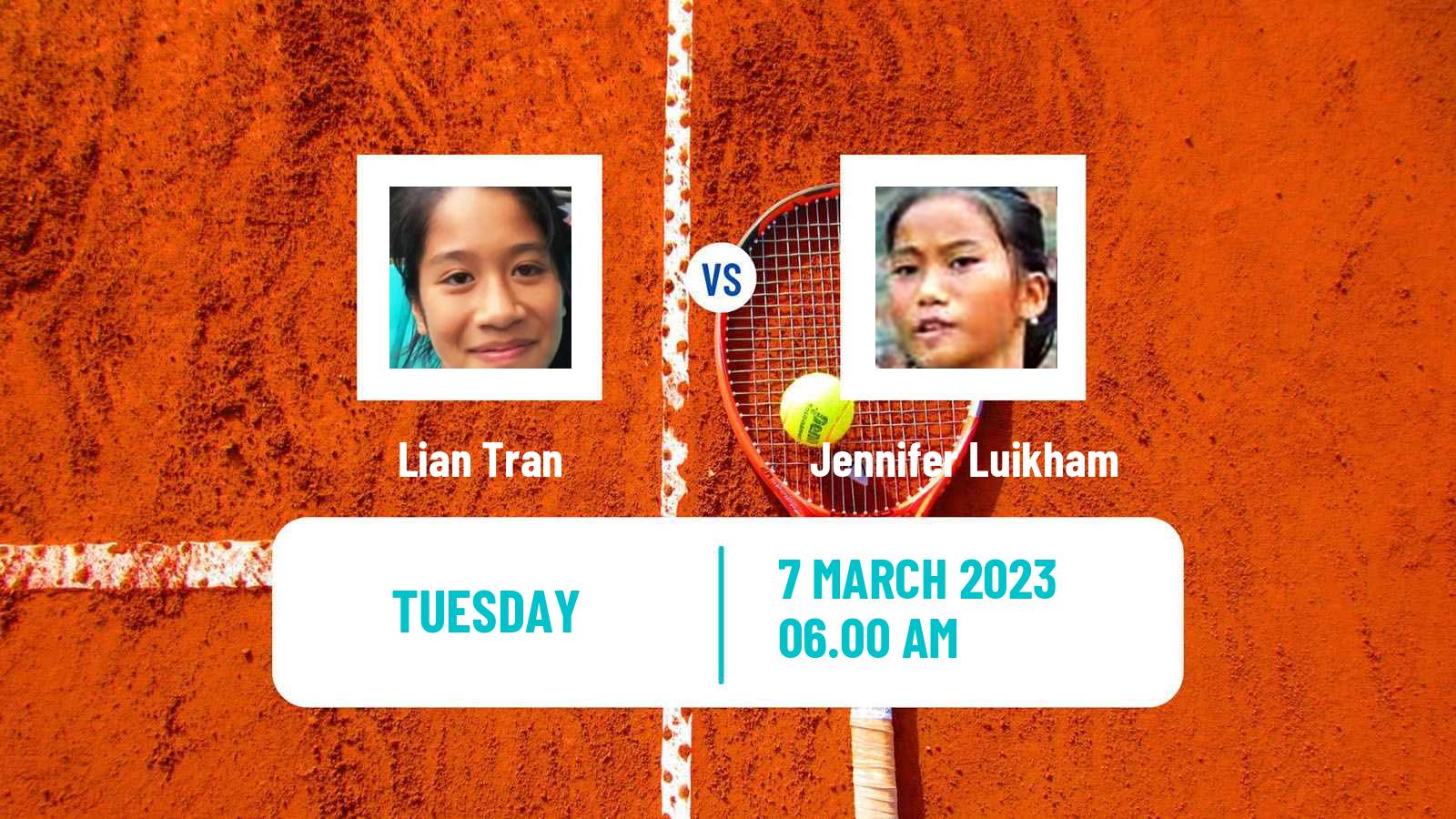 Tennis ITF Tournaments Lian Tran - Jennifer Luikham