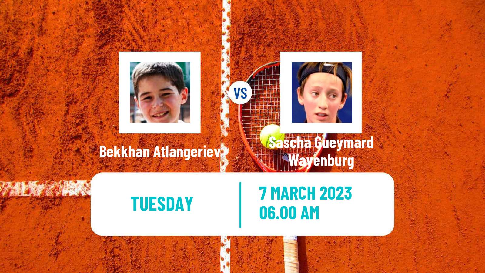 Tennis ITF Tournaments Bekkhan Atlangeriev - Sascha Gueymard Wayenburg