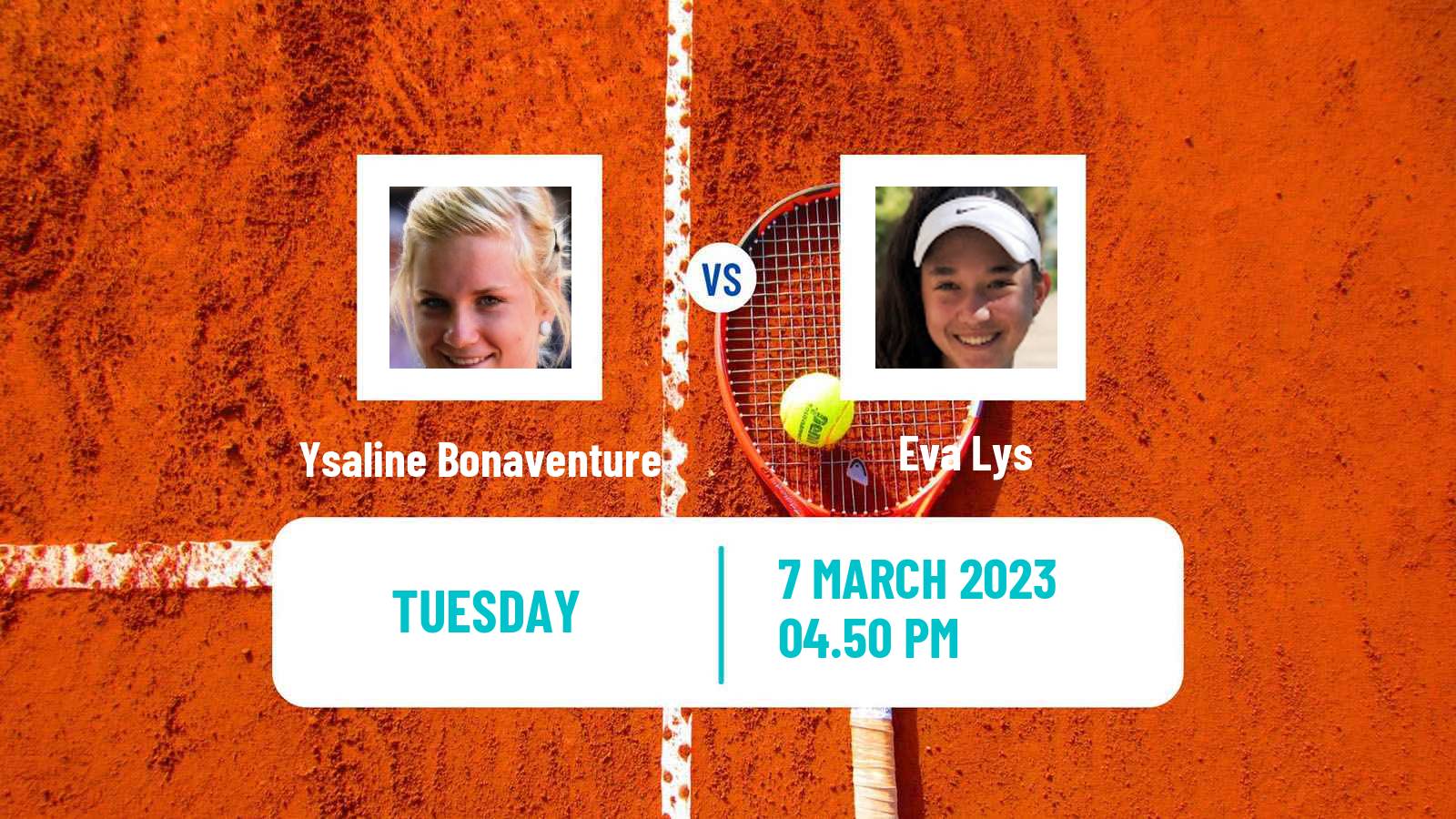 Tennis WTA Indian Wells Ysaline Bonaventure - Eva Lys