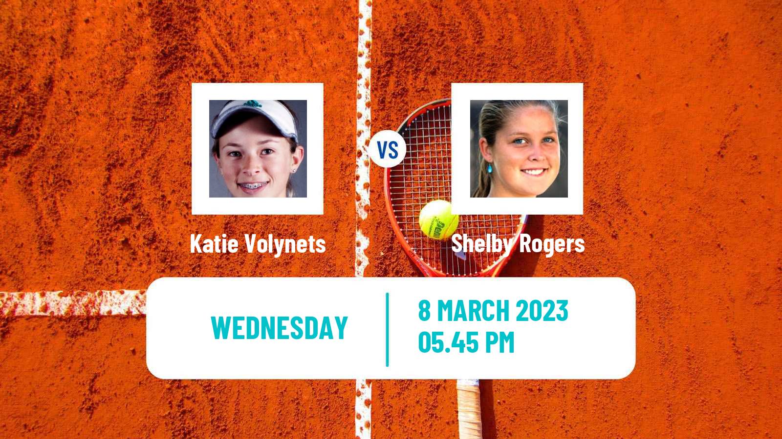 Tennis WTA Indian Wells Katie Volynets - Shelby Rogers