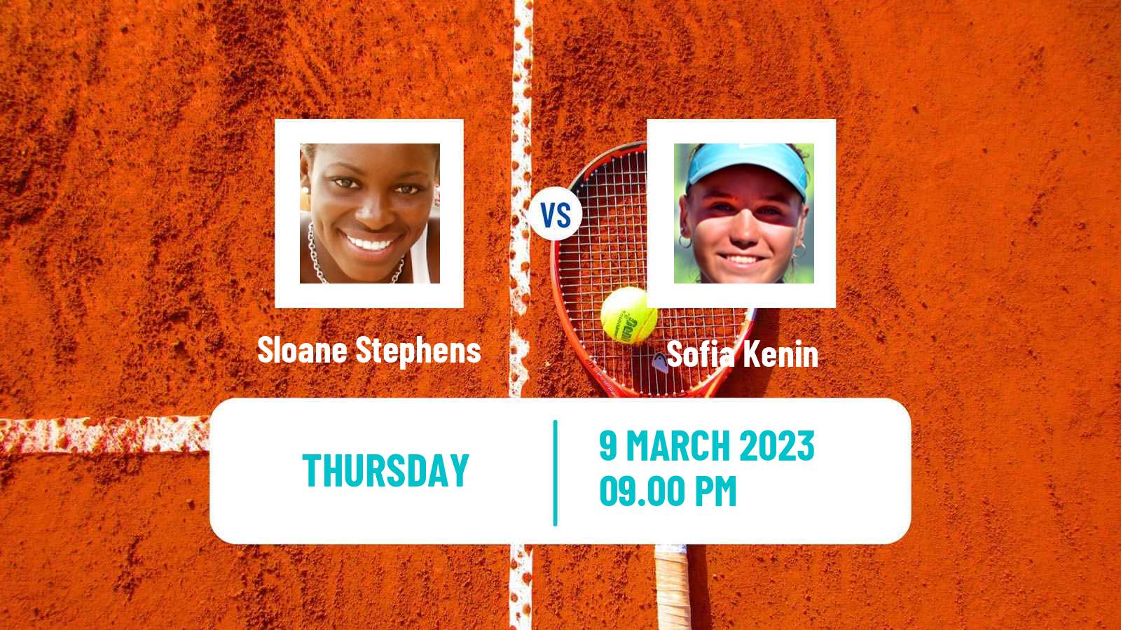 Tennis WTA Indian Wells Sloane Stephens - Sofia Kenin