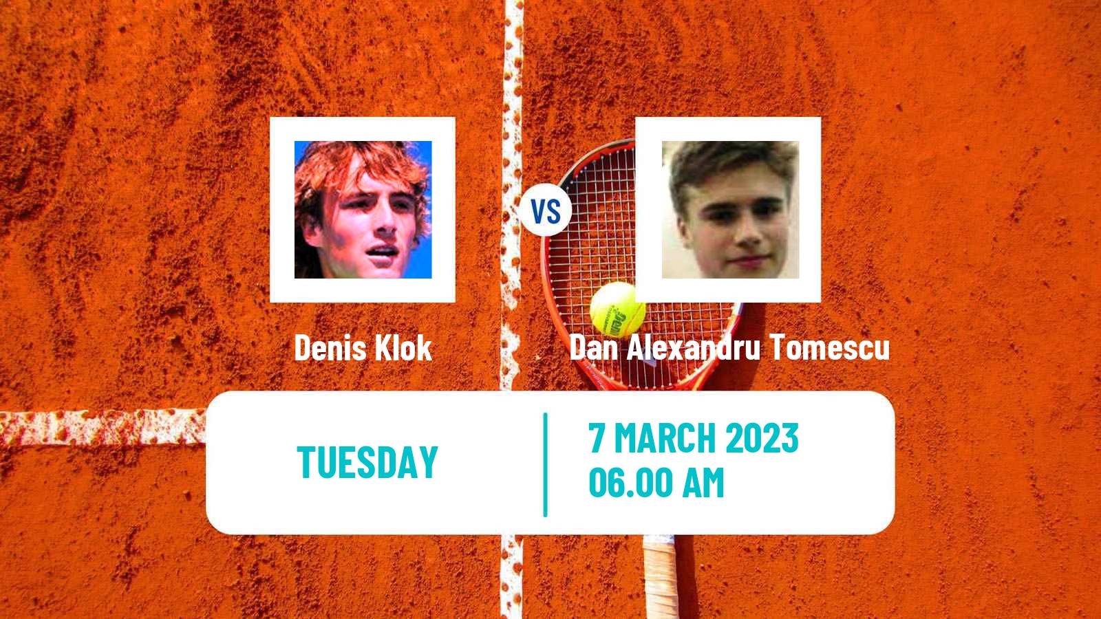 Tennis ITF Tournaments Denis Klok - Dan Alexandru Tomescu