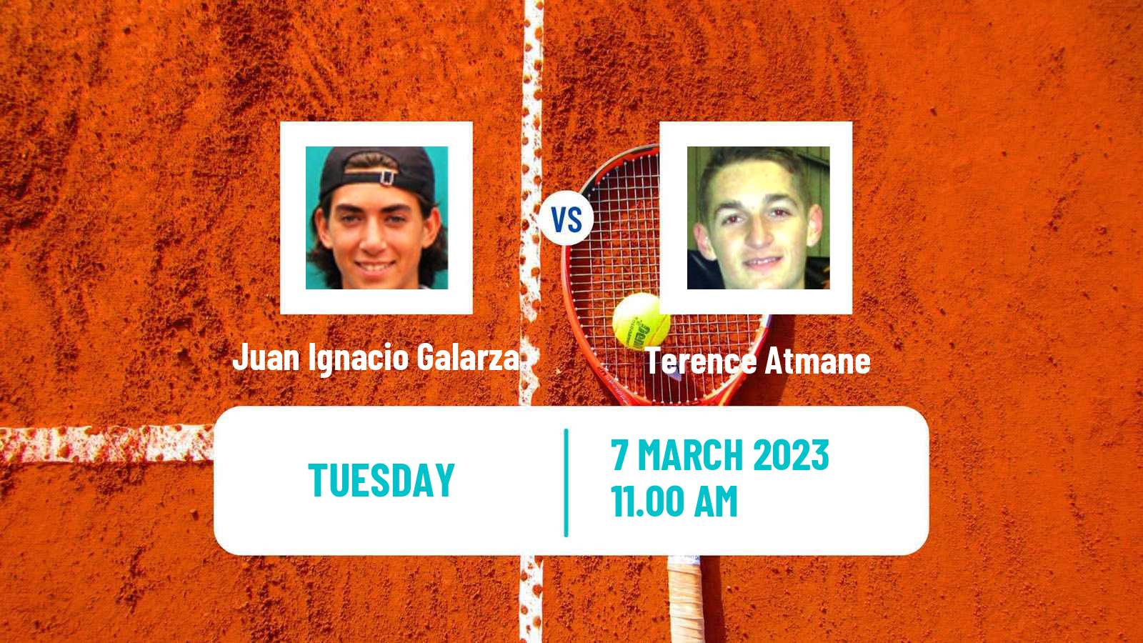 Tennis ITF Tournaments Juan Ignacio Galarza - Terence Atmane