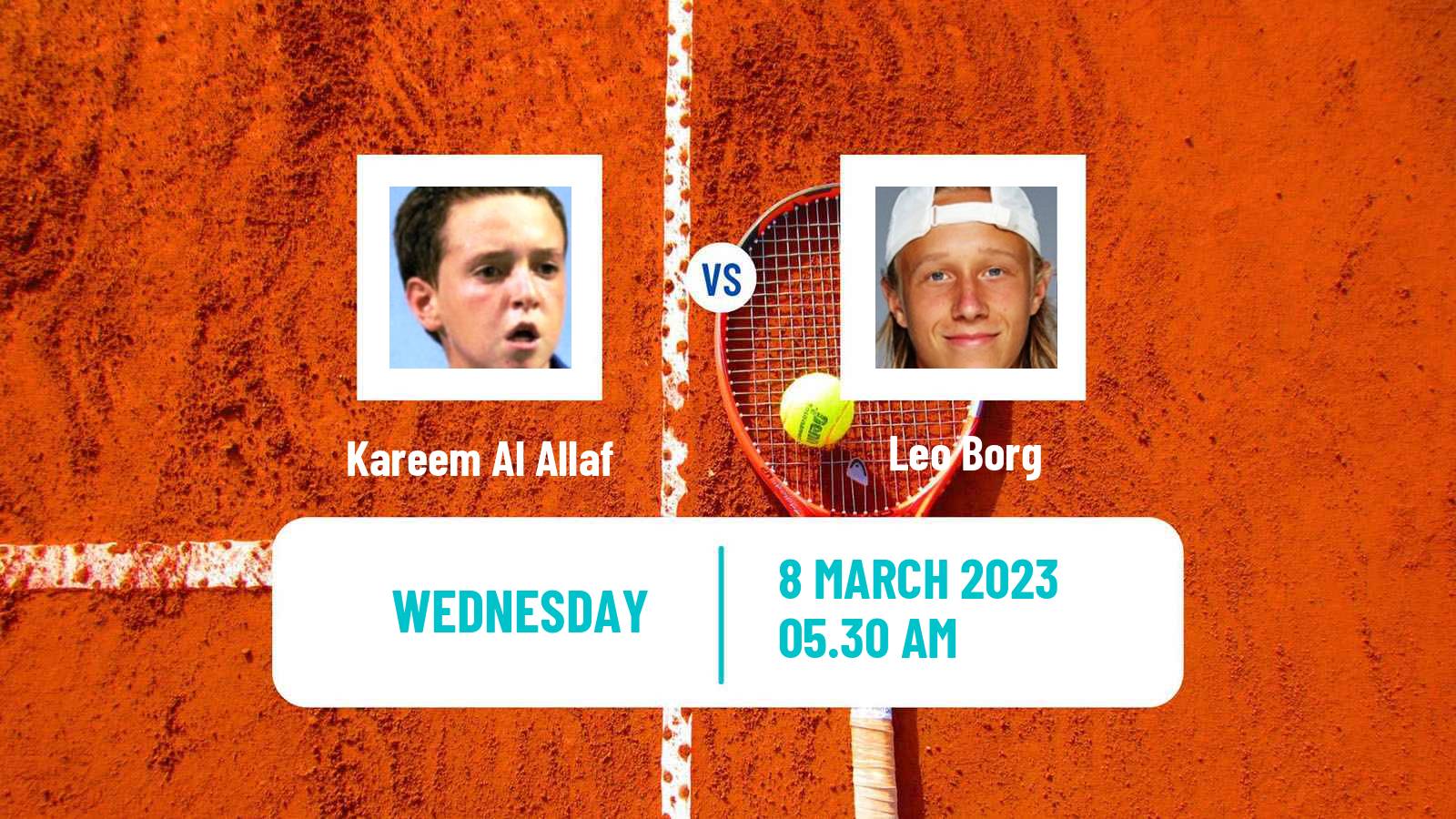Tennis ITF Tournaments Kareem Al Allaf - Leo Borg