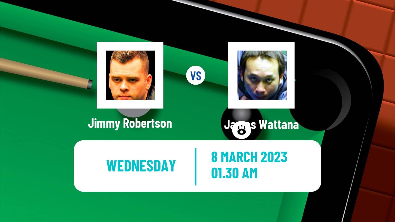 Snooker Snooker Jimmy Robertson - James Wattana